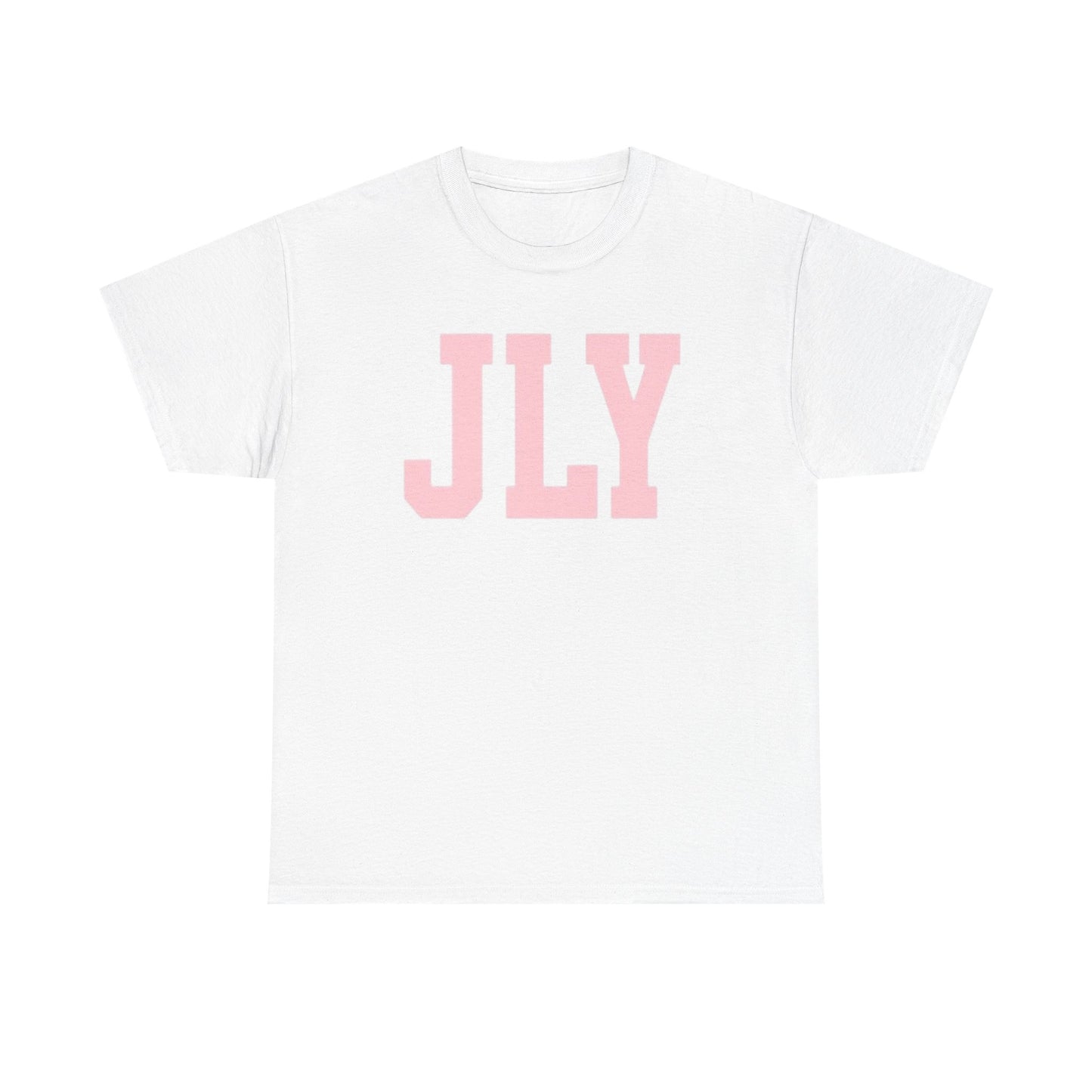July Pink Block Letter Tee