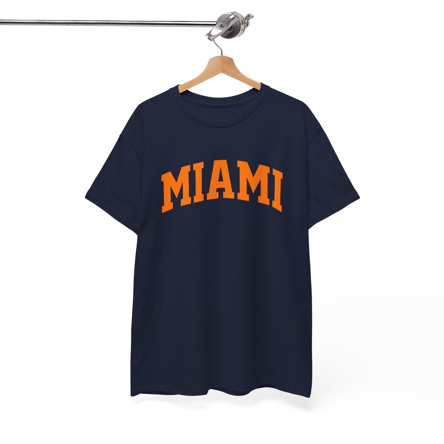 Miami Arch Tee — Retro Orange City Graphic T-Shirt
