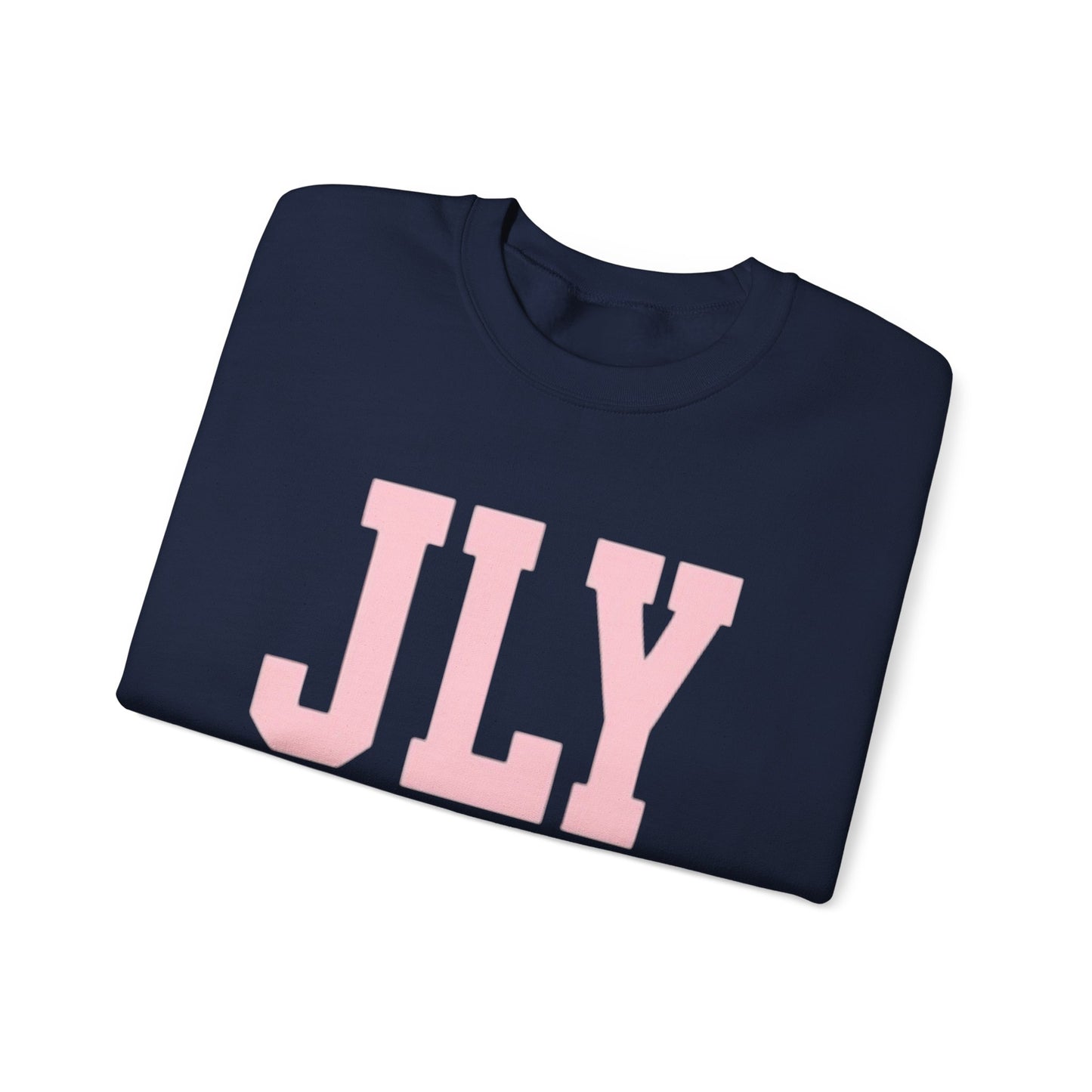 JLY Pink Lettering Crewneck Sweatshirt