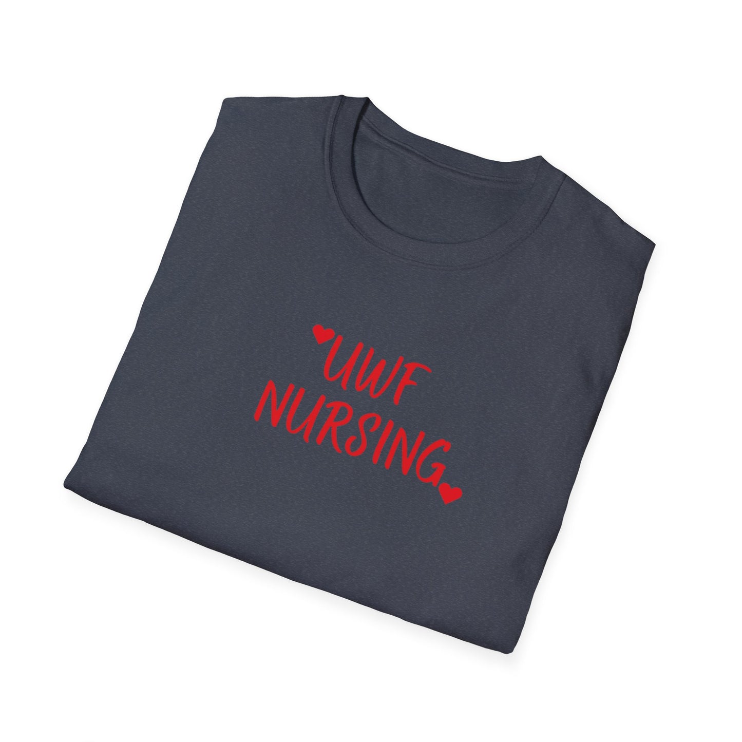 UWF Nursing T-Shirt — Cute Red Heart Nursing Tee for University of West Florida Students & Nurses