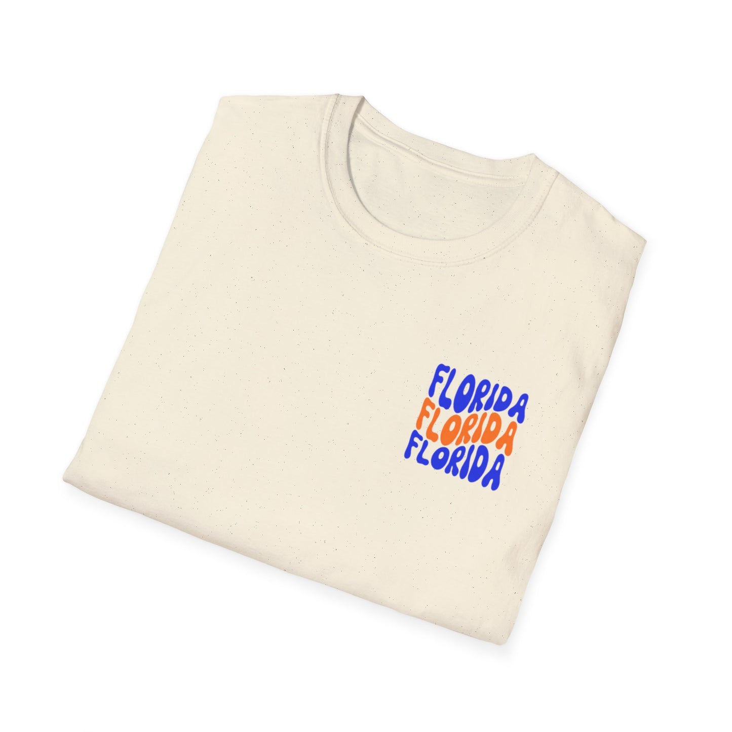 Florida Retro Wave T-Shirt — Colorful Repeat Logo Tee
