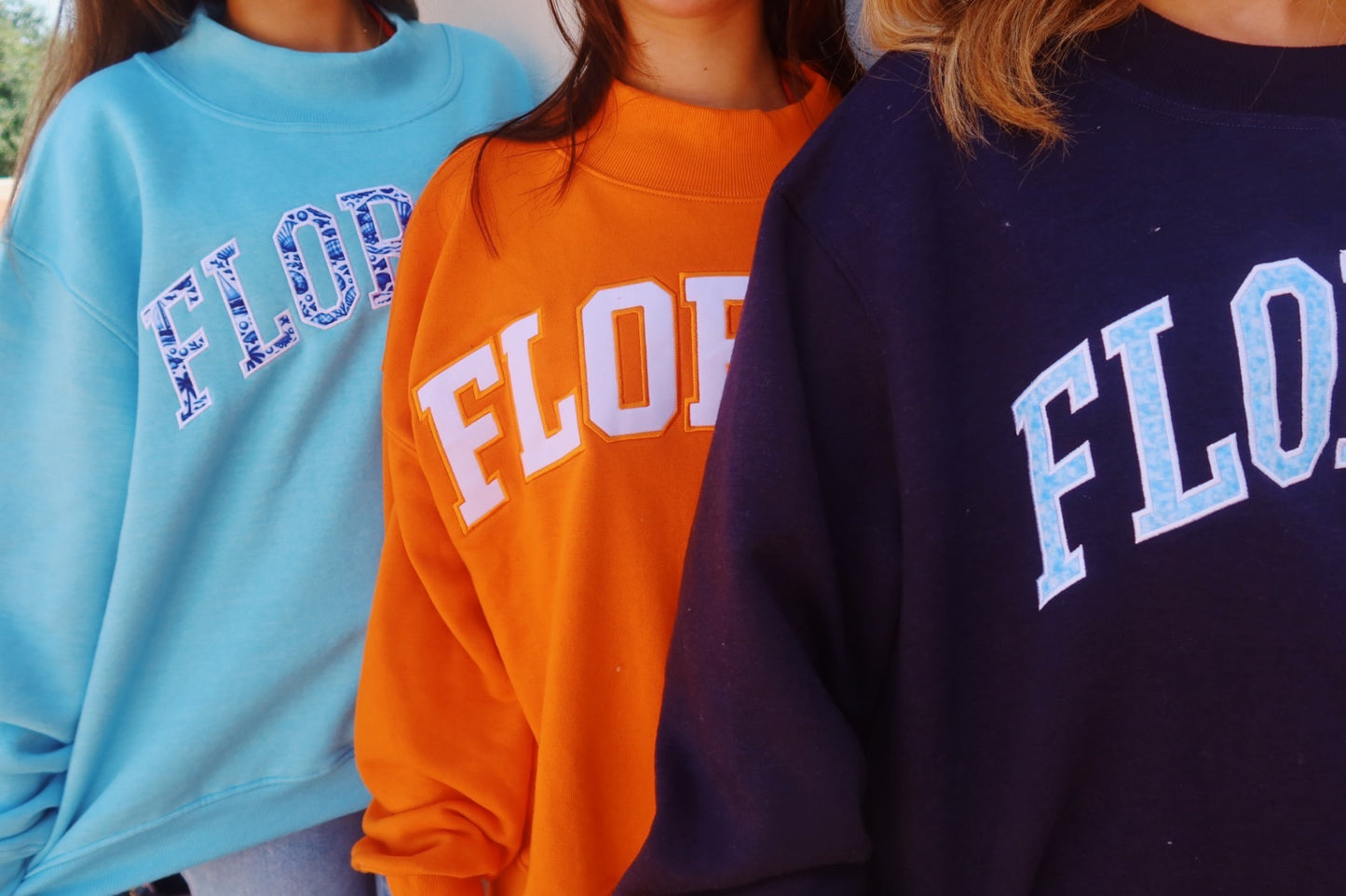 FLORIDA ORANGE KISS MOCK NECK