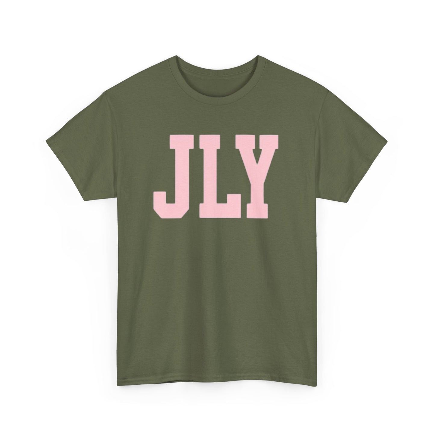July Pink Block Letter Tee