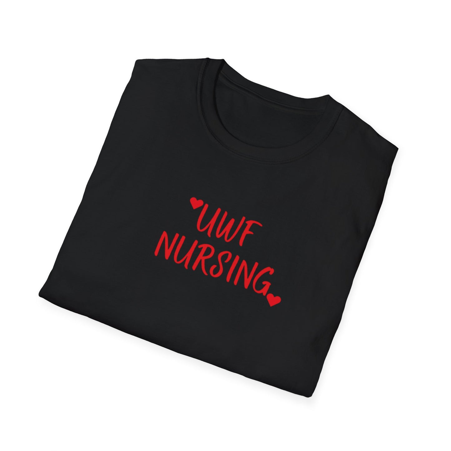 UWF Nursing T-Shirt — Cute Red Heart Nursing Tee for University of West Florida Students & Nurses