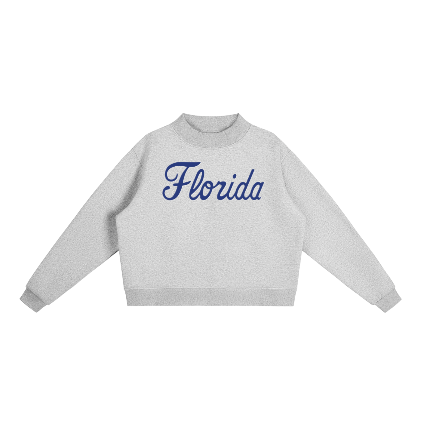 Script Florida Essential Fleece Mock-Neck Crew Sweatshirt