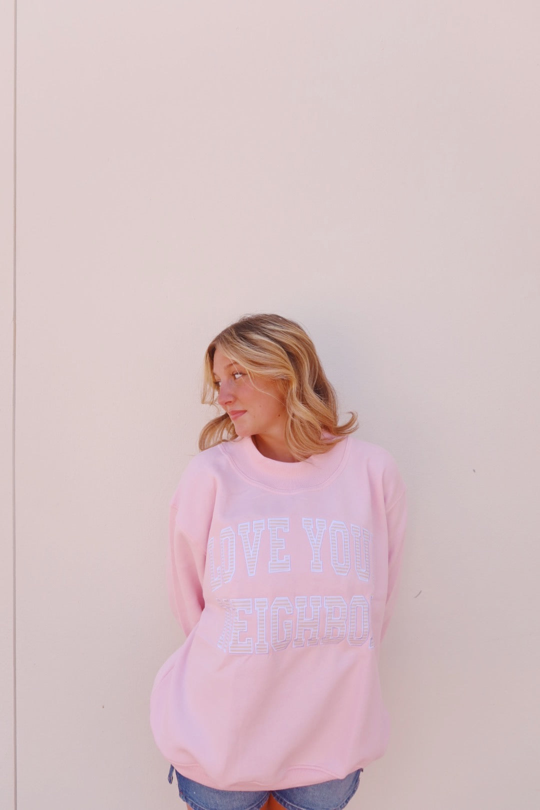 LOVE YOUR NEIGHBOR- SUMMER BLISS MOCK NECK