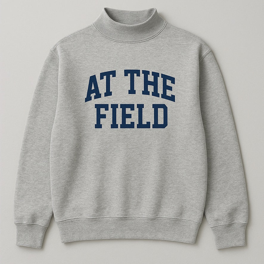 CUSTOM PUFF PRINT MOCK NECK