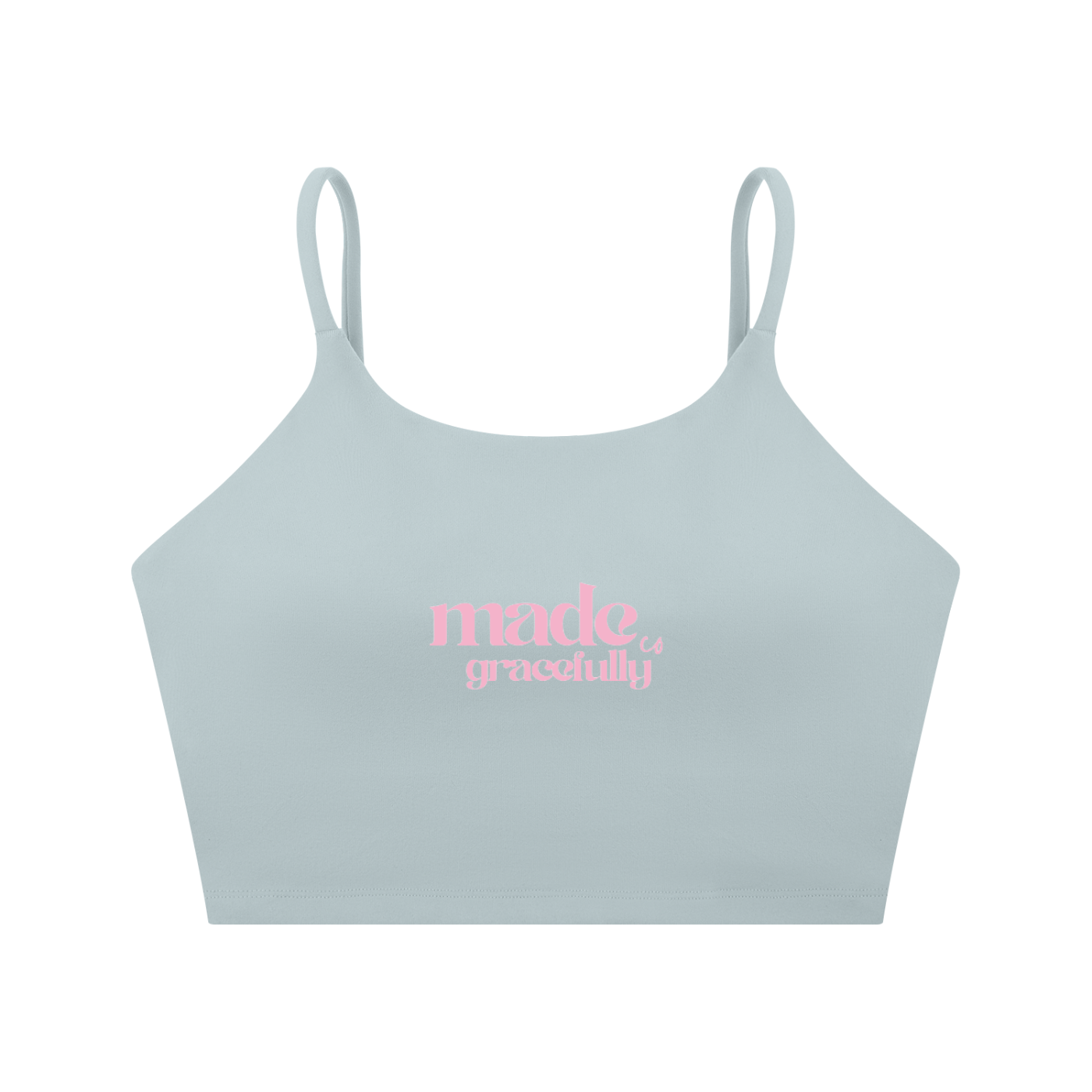 Logo Spaghetti Strap Yoga Sports Bra