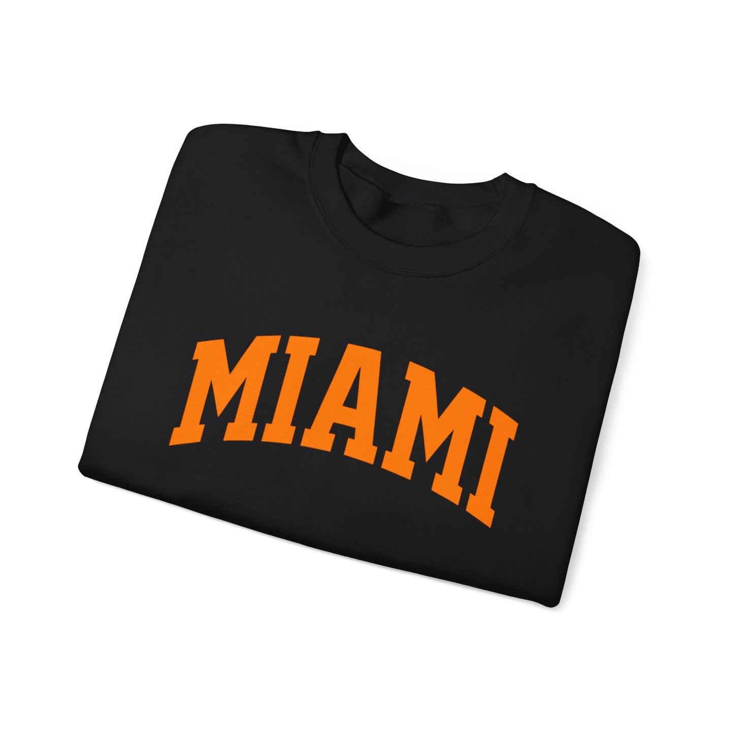 Miami Crewneck Sweatshirt — Classic Orange Collegiate Pullover