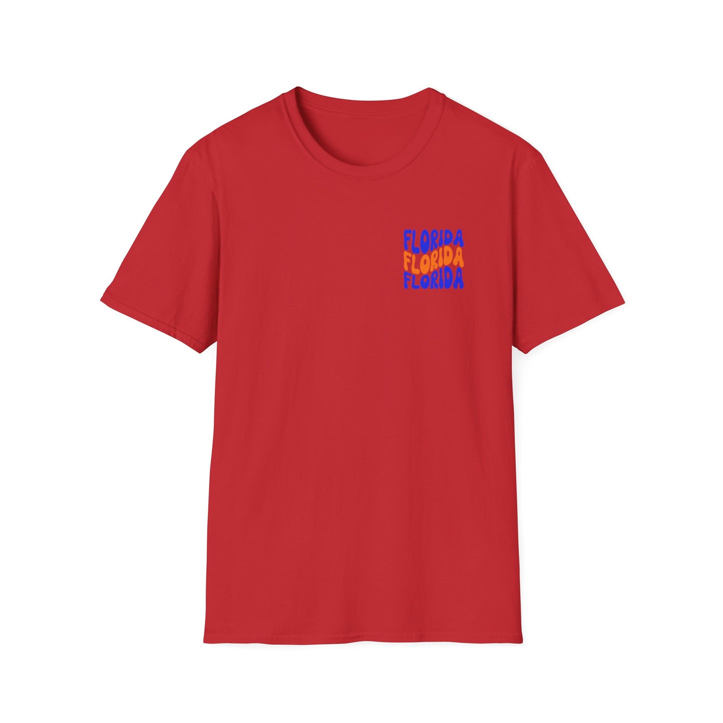Florida Retro Wave T-Shirt — Colorful Repeat Logo Tee