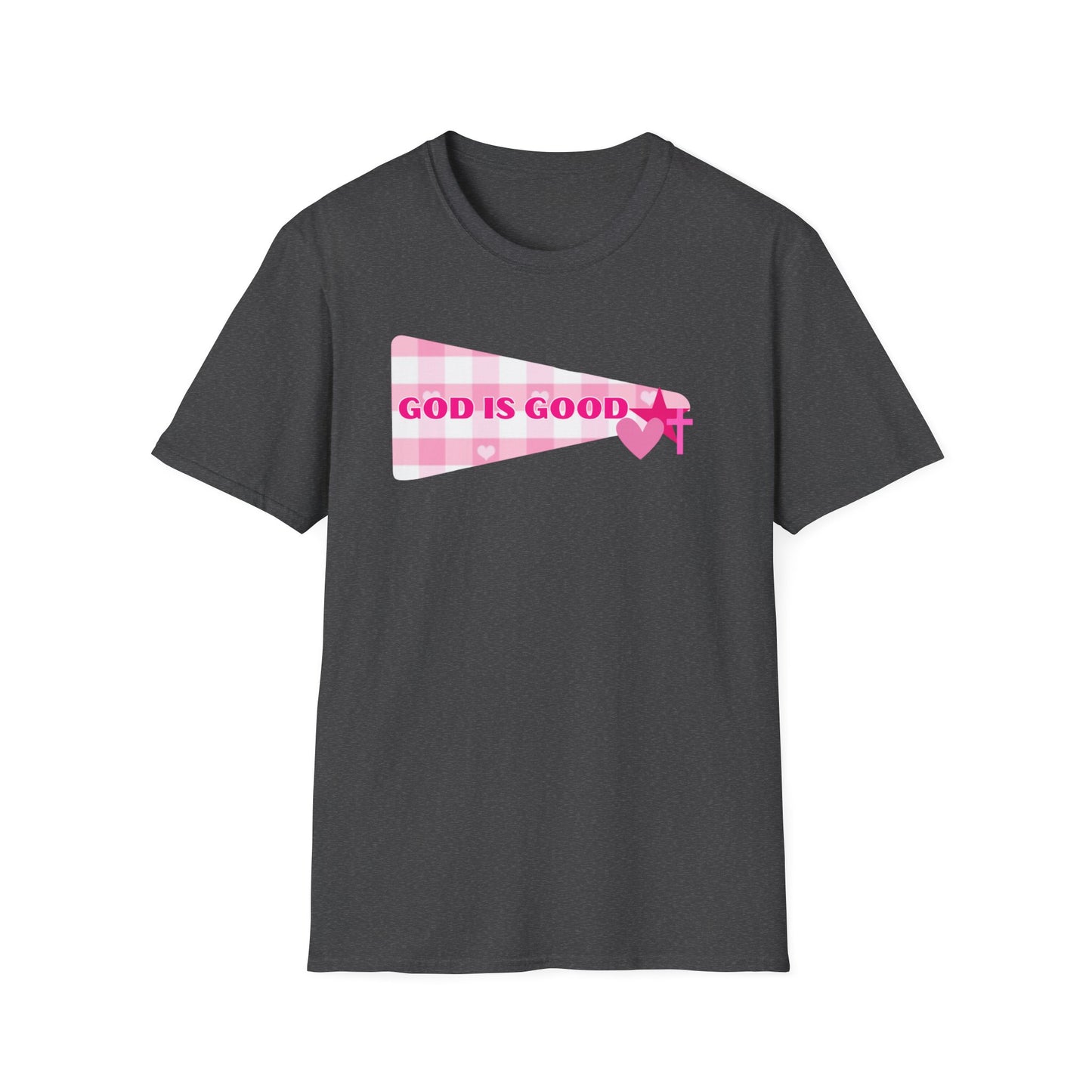God Is Good Pink Heart T-Shirt