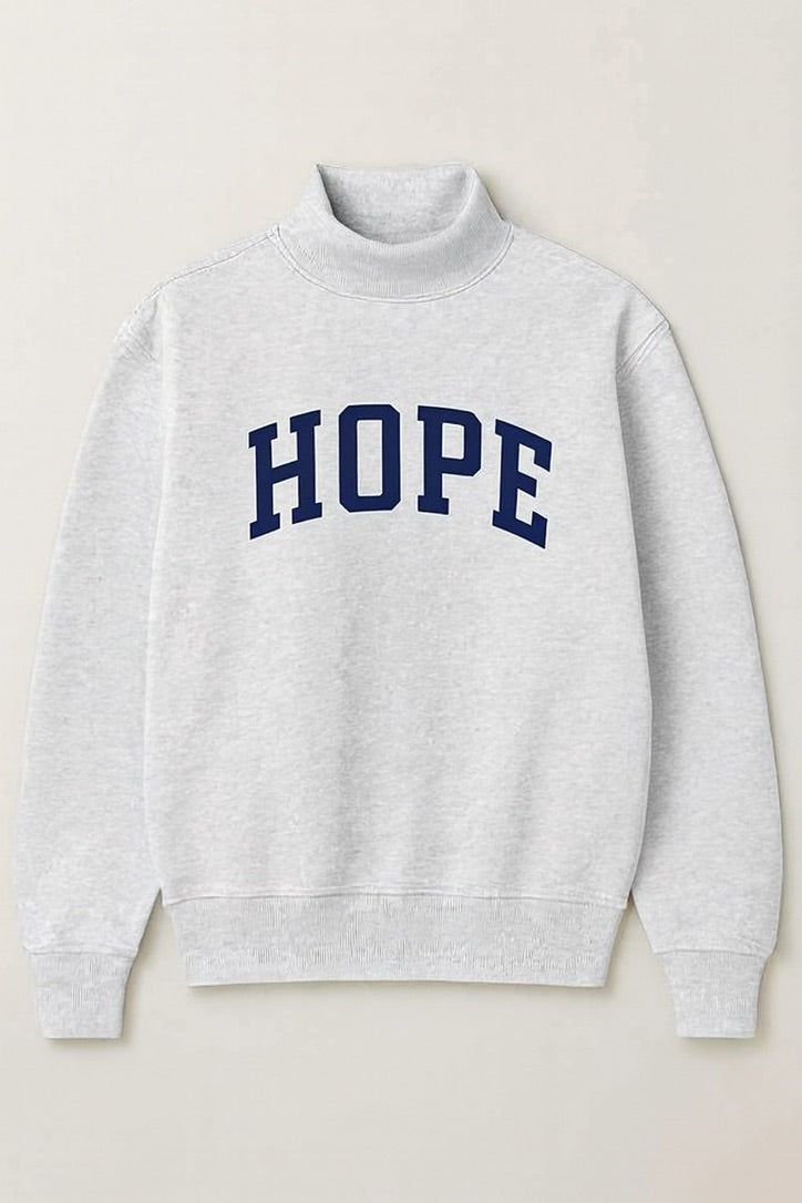 CUSTOM PUFF PRINT MOCK NECK