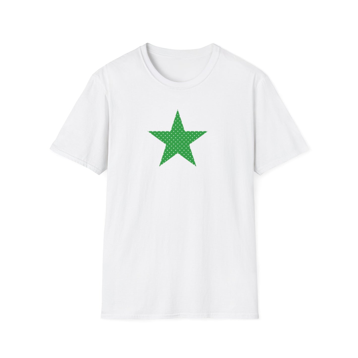 Green Star T-Shirt — Minimal Graphic Tee for Casual Wear & Holiday Flair