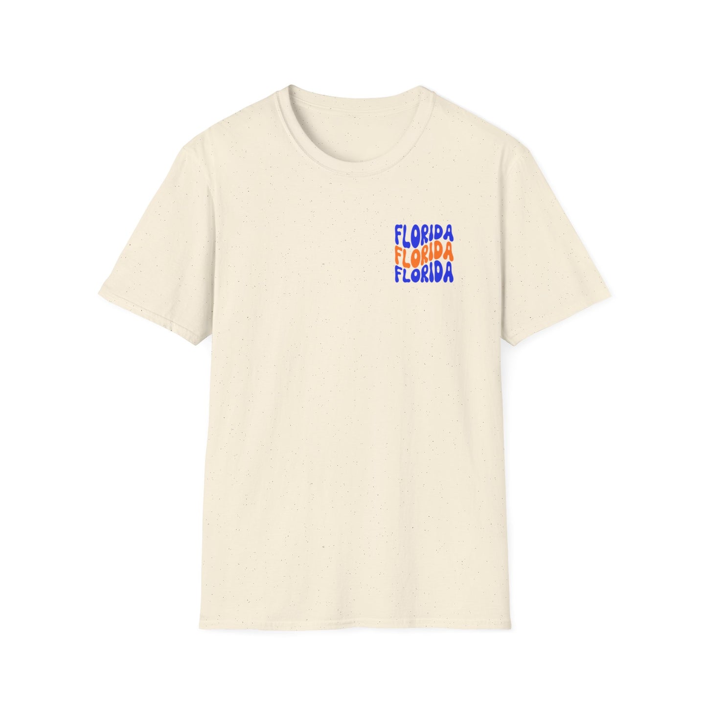 Florida Retro Wave T-Shirt — Colorful Repeat Logo Tee