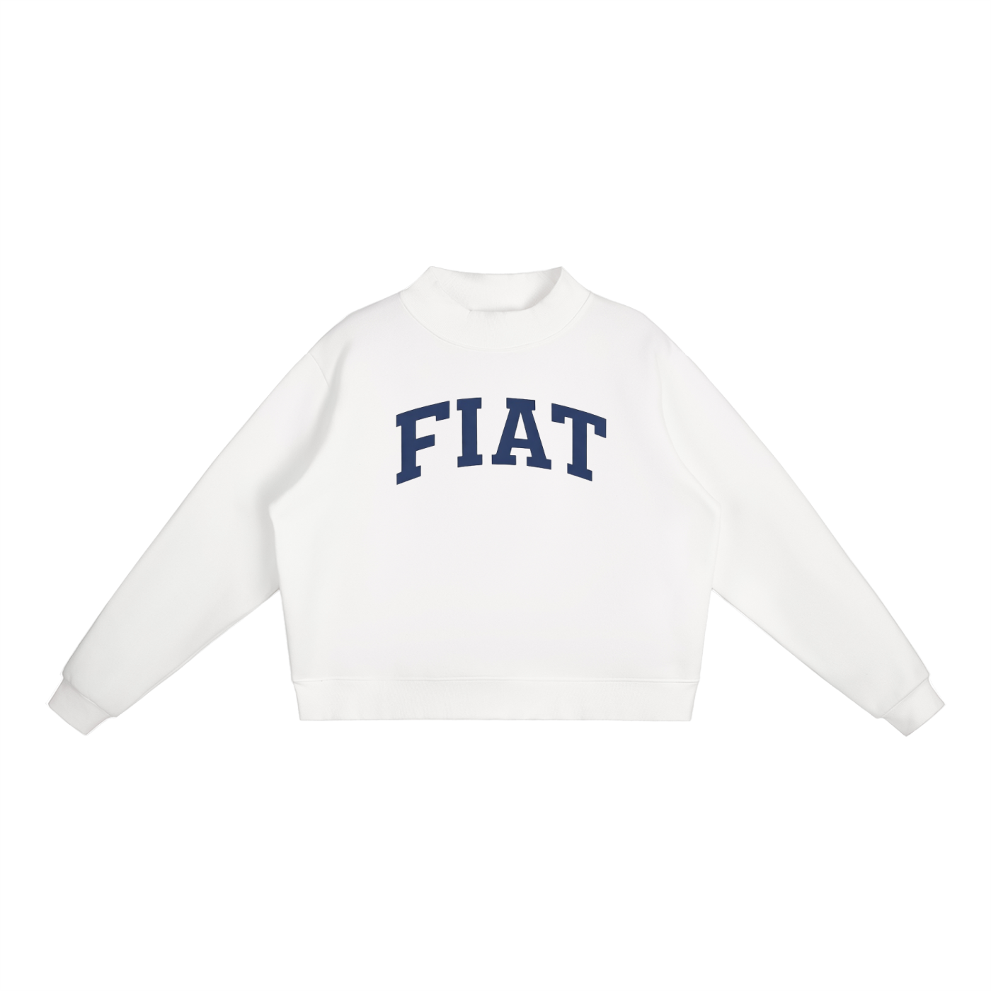 Fiat Essential Fleece Mock-Neck Crew Sweatshirt