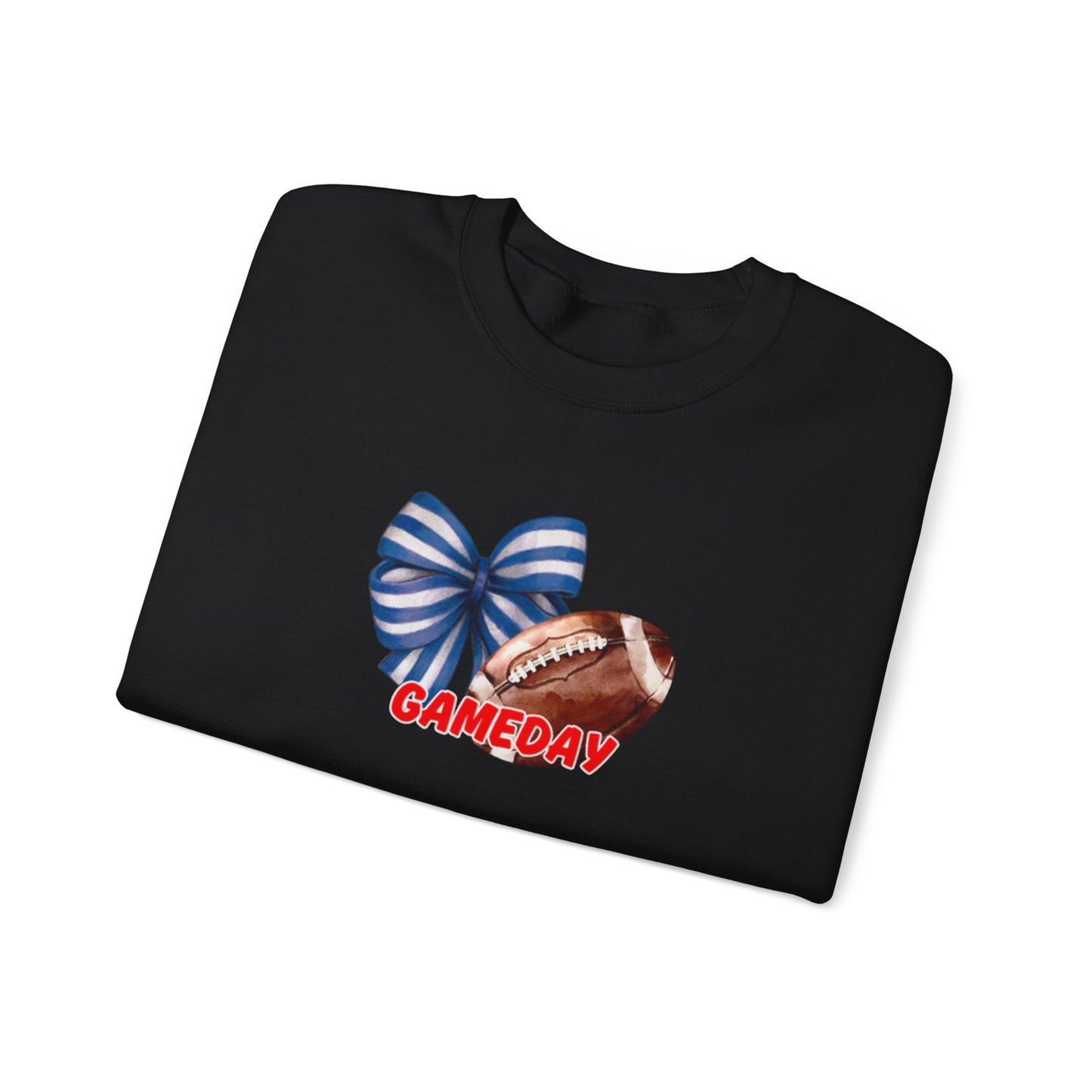 Gameday Football Bow Crewneck Sweatshirt