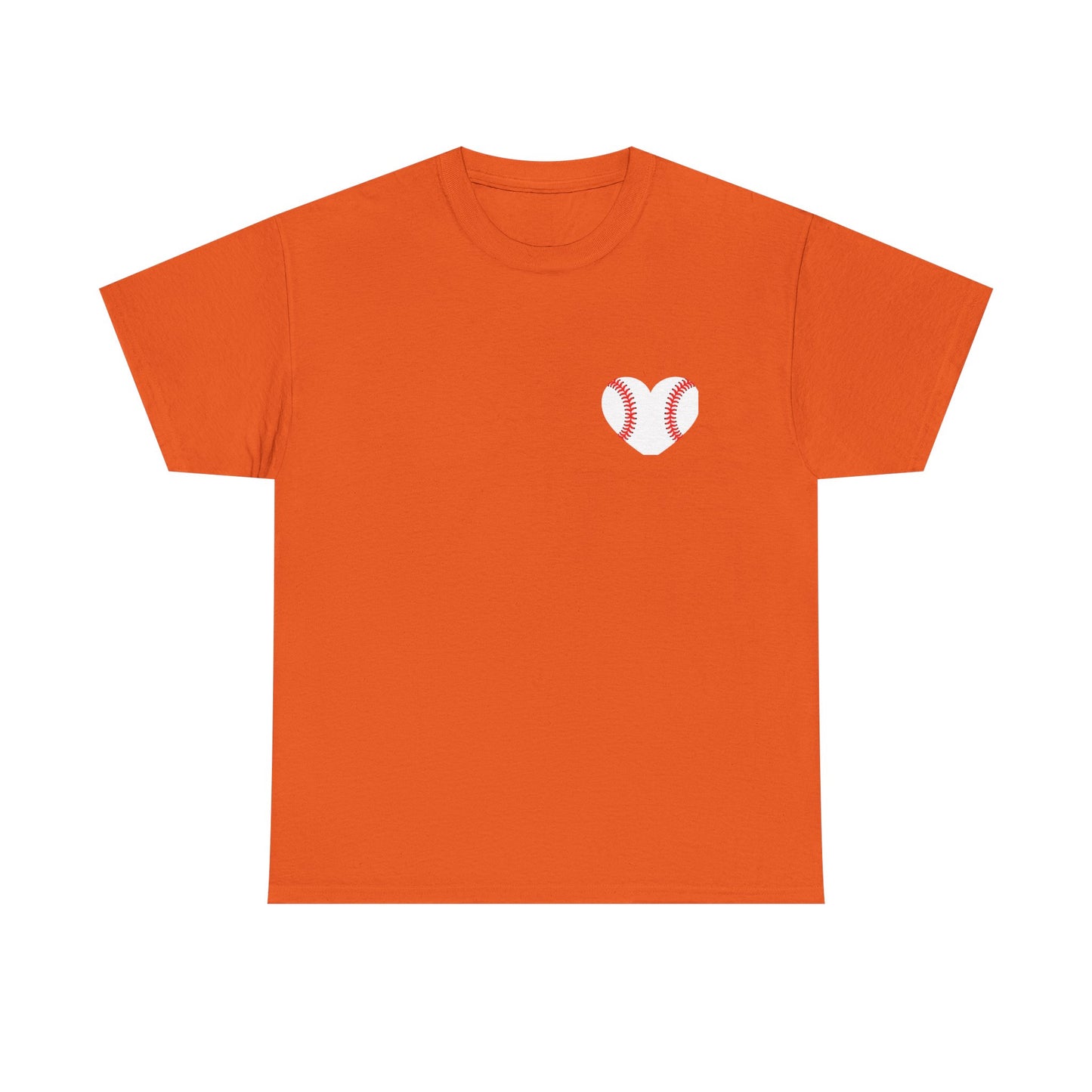 Baseball Heart Patchwork Tee – Patriotic Baseball Gear T‑Shirt