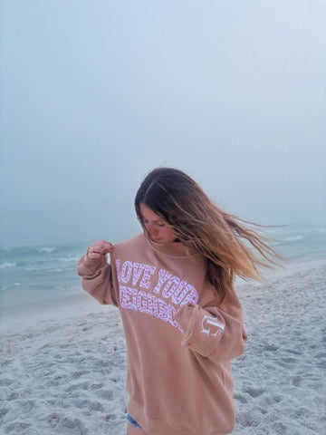 LOVE YOUR NEIGHBOR- MOCHA KISS WITH PEONY PINK