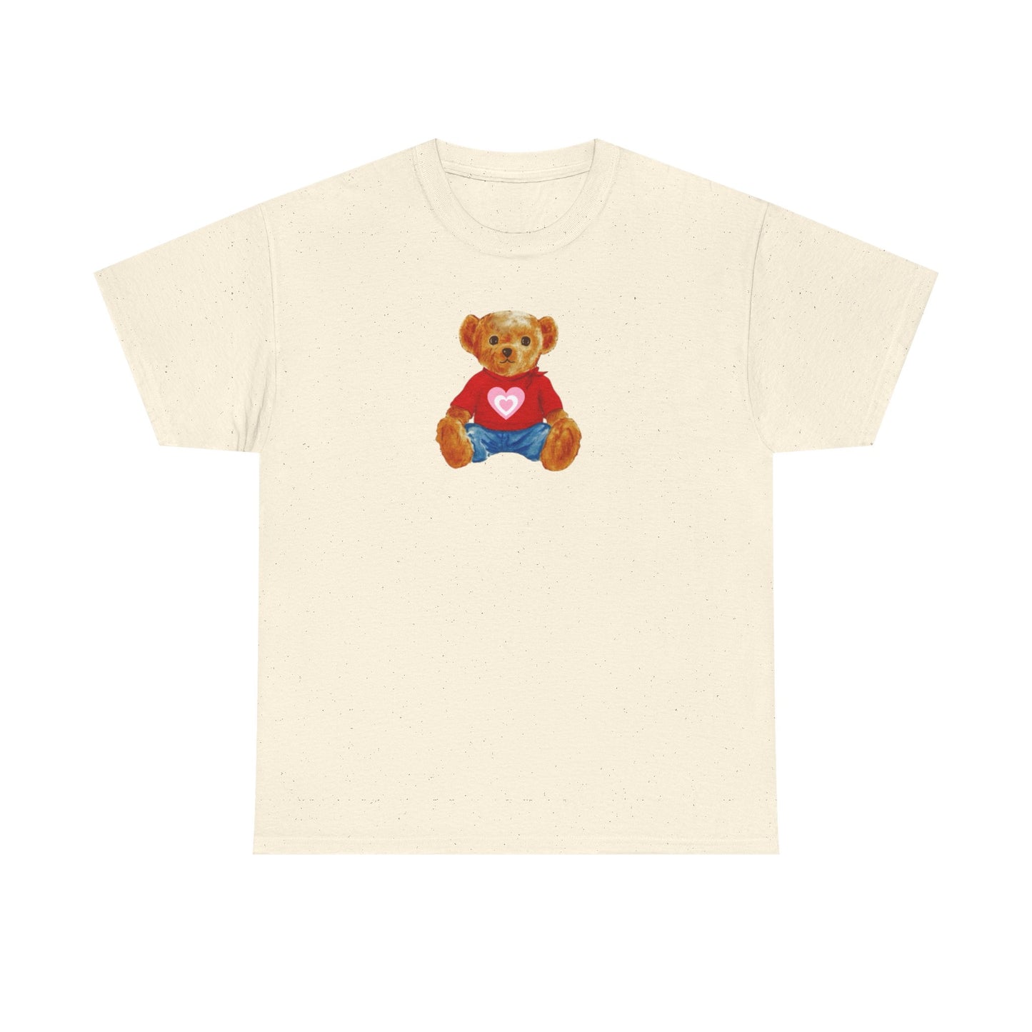 Teddy Bear Tee — Cute Heart Graphic