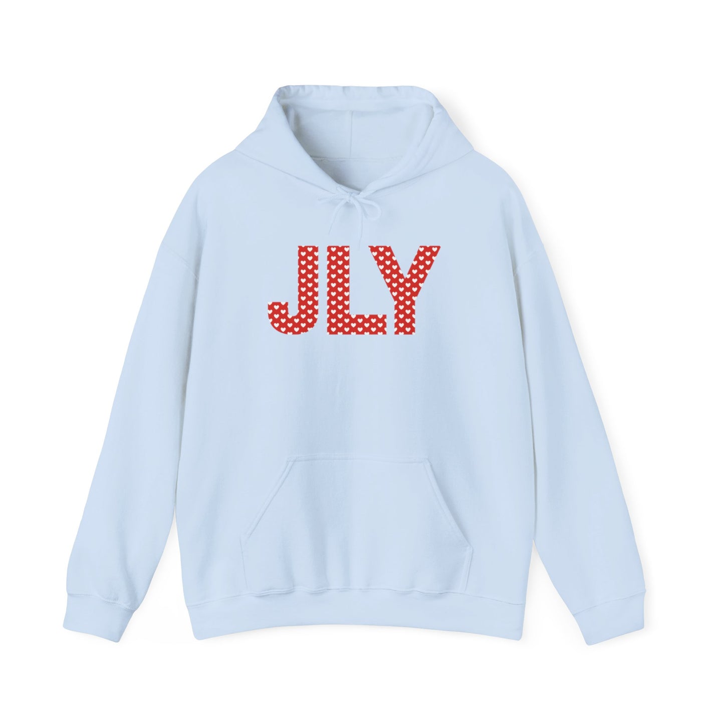 JLY Polka Dot Hoodie – Cute Red Lettering Pullover