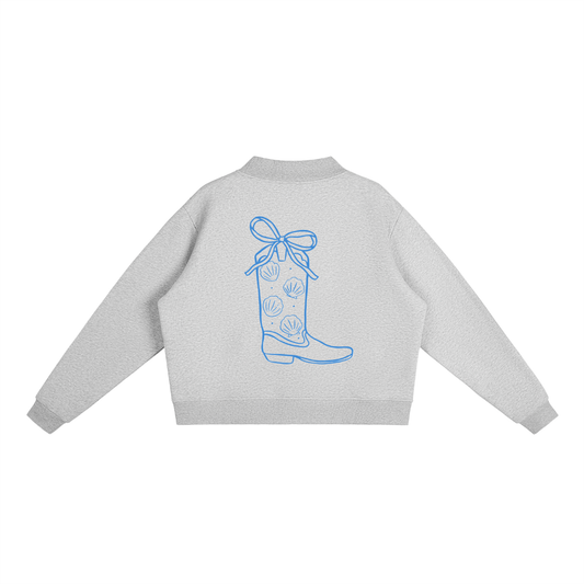 Coastal Boot Essential Fleece Mock-Neck Crew Sweatshirt