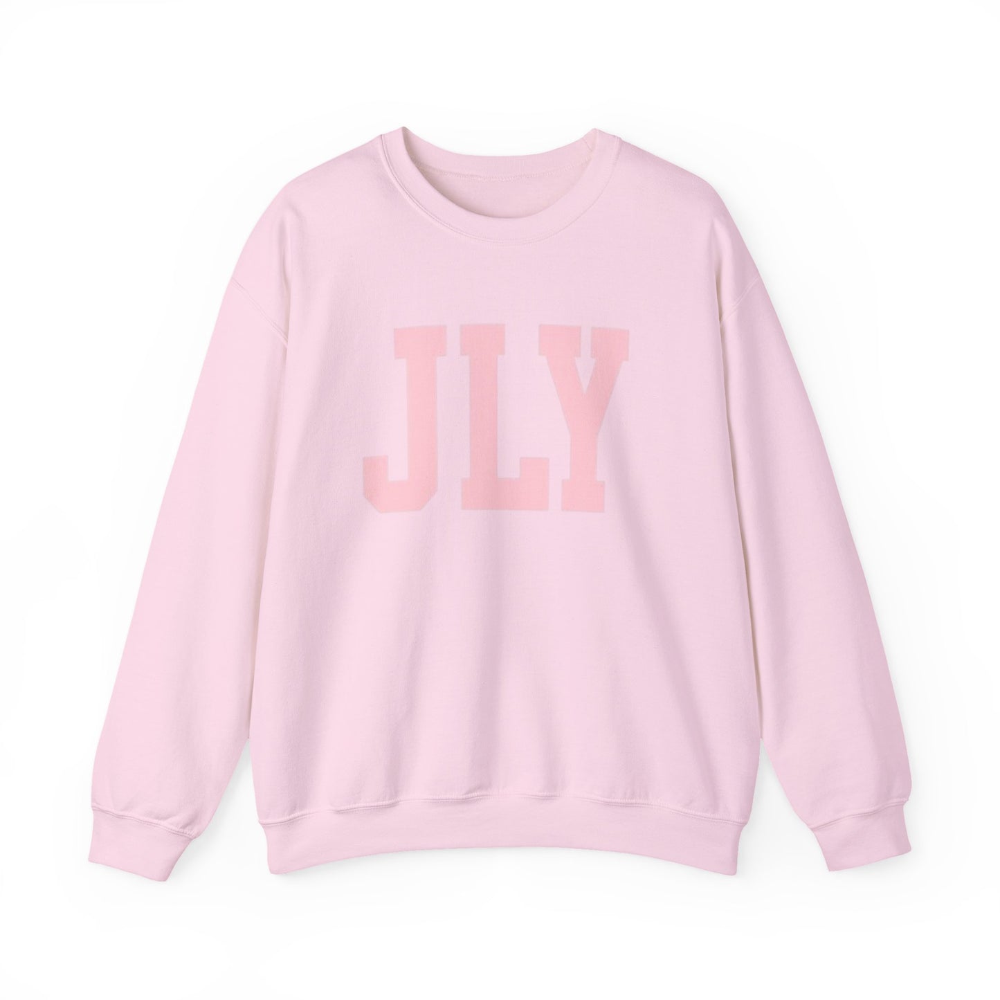 JLY Pink Lettering Crewneck Sweatshirt