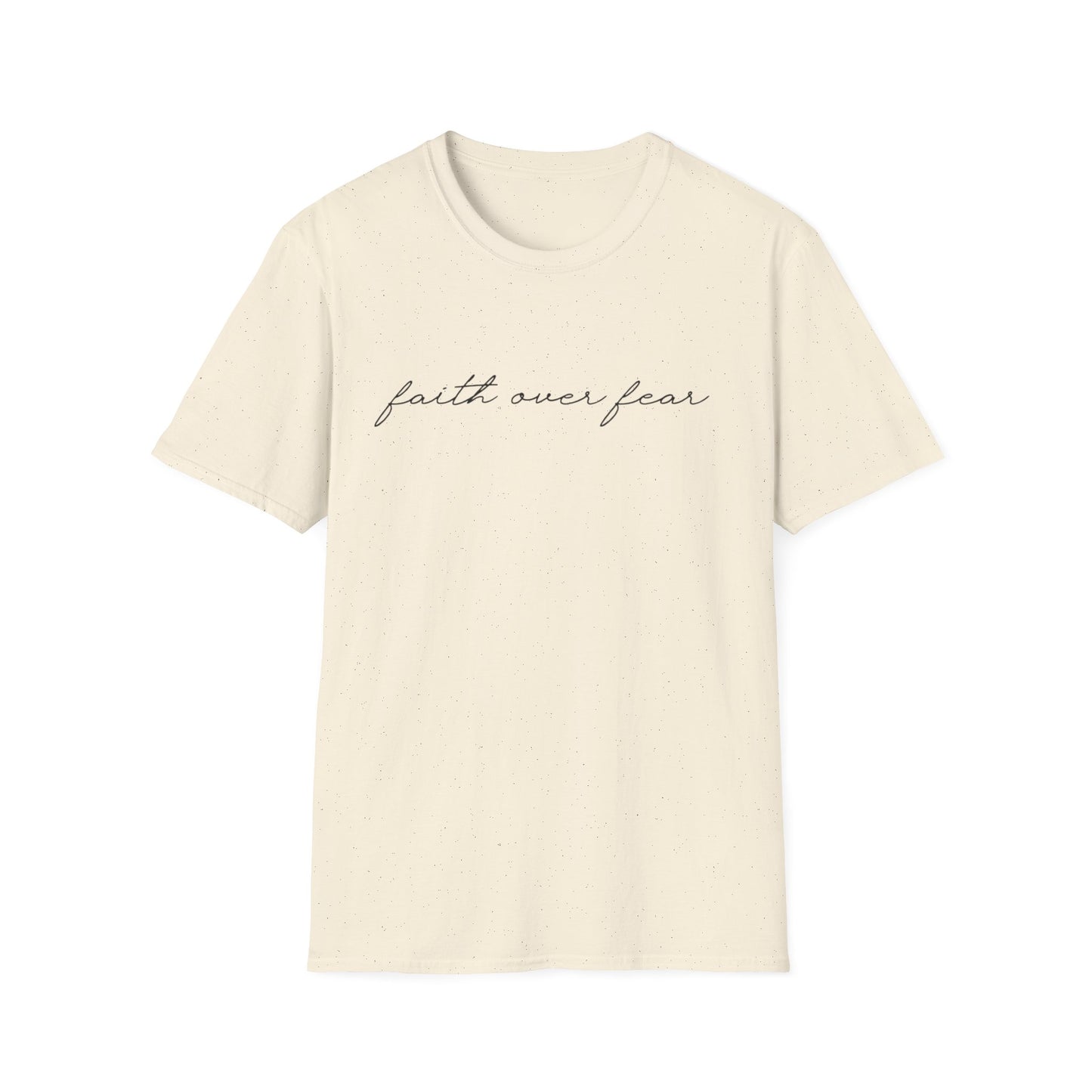 Faith Over Fear T-Shirt — Minimal Script Christian Tee