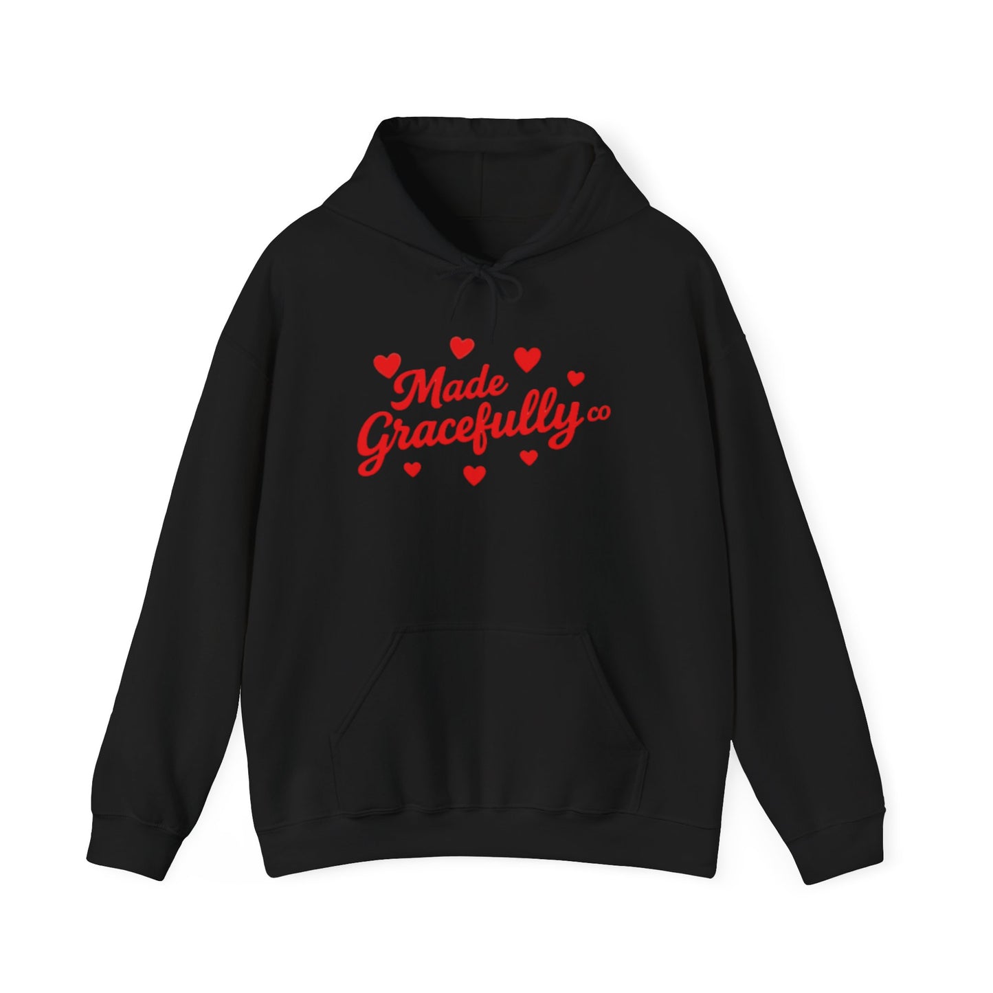 Made Gracefully Co — Feminine Heart Script Graphic Hoodie