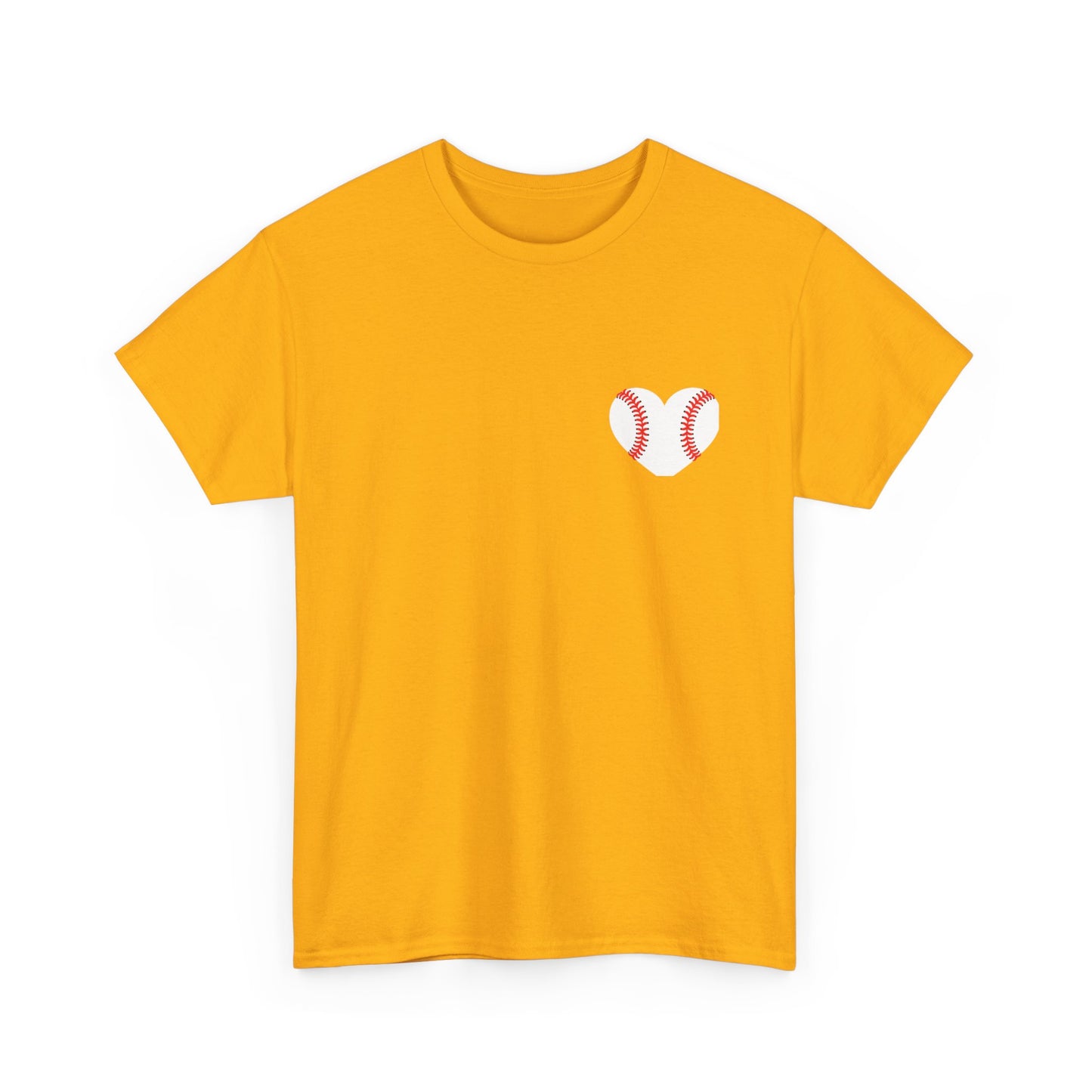 Baseball Heart Patchwork Tee – Patriotic Baseball Gear T‑Shirt