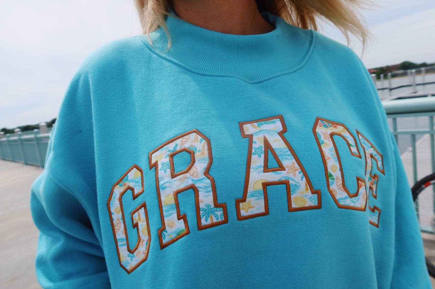 GRACE- COASTAL CRUSH MOCK NECK **PREORDER**