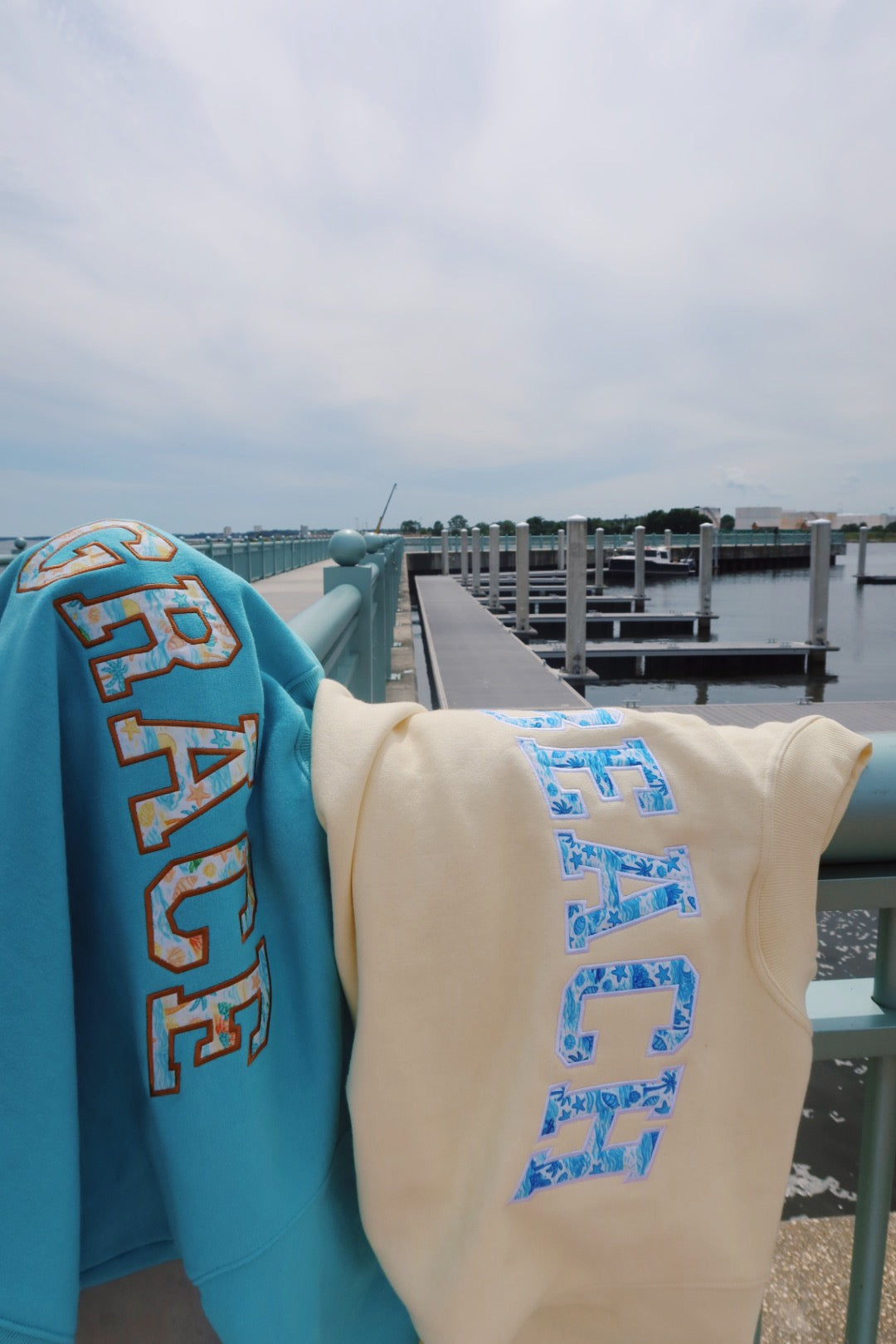 BEACH- COASTAL SUNSHINE MOCK NECK **PREORDER**