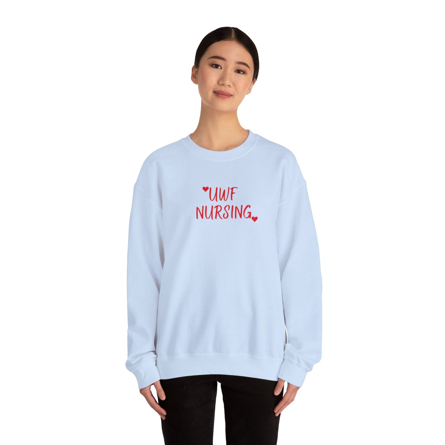 UWF Nursing T-Shirt — Cute Red Heart Nursing Tee for University of West Florida Students & Nurses