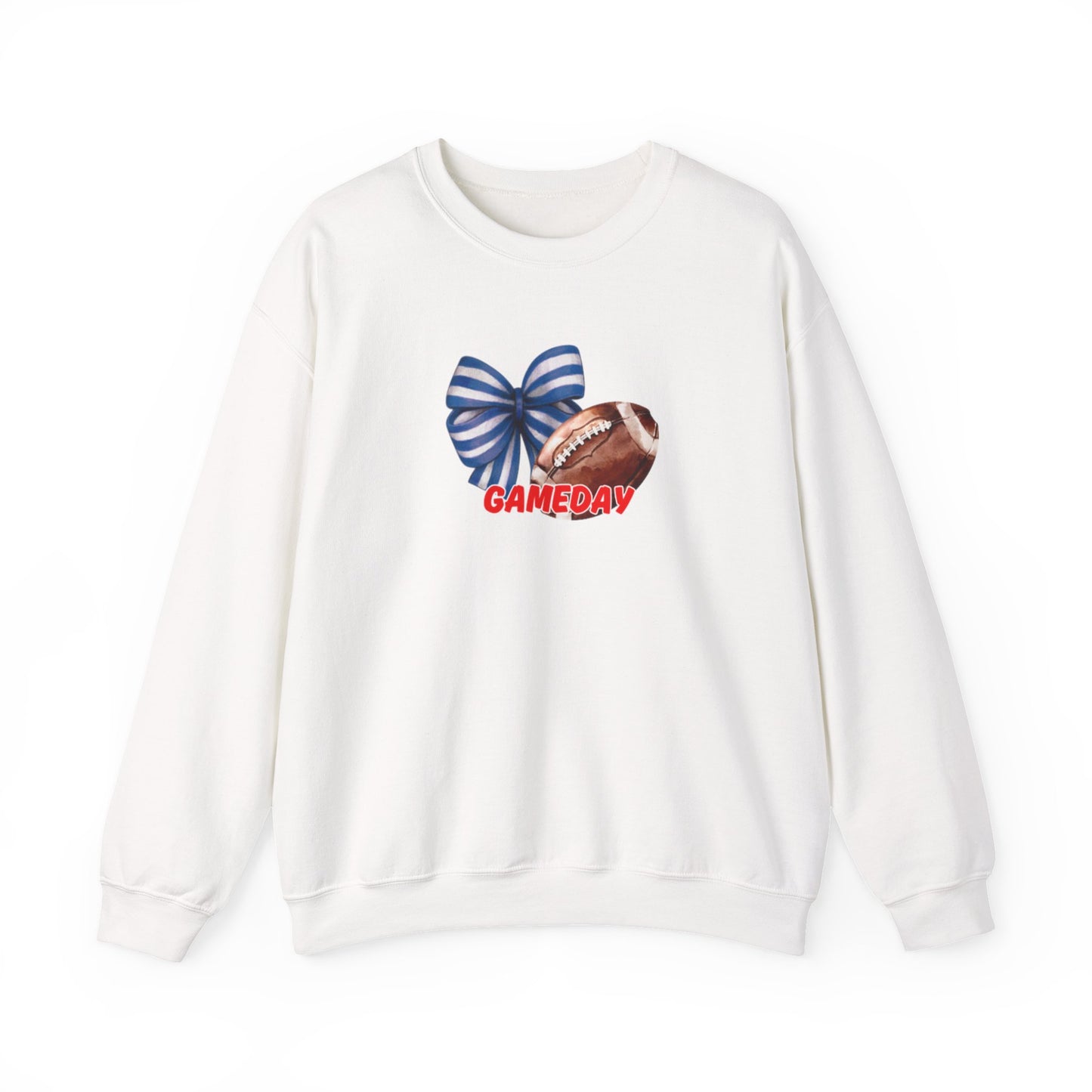 Gameday Football Bow Crewneck Sweatshirt
