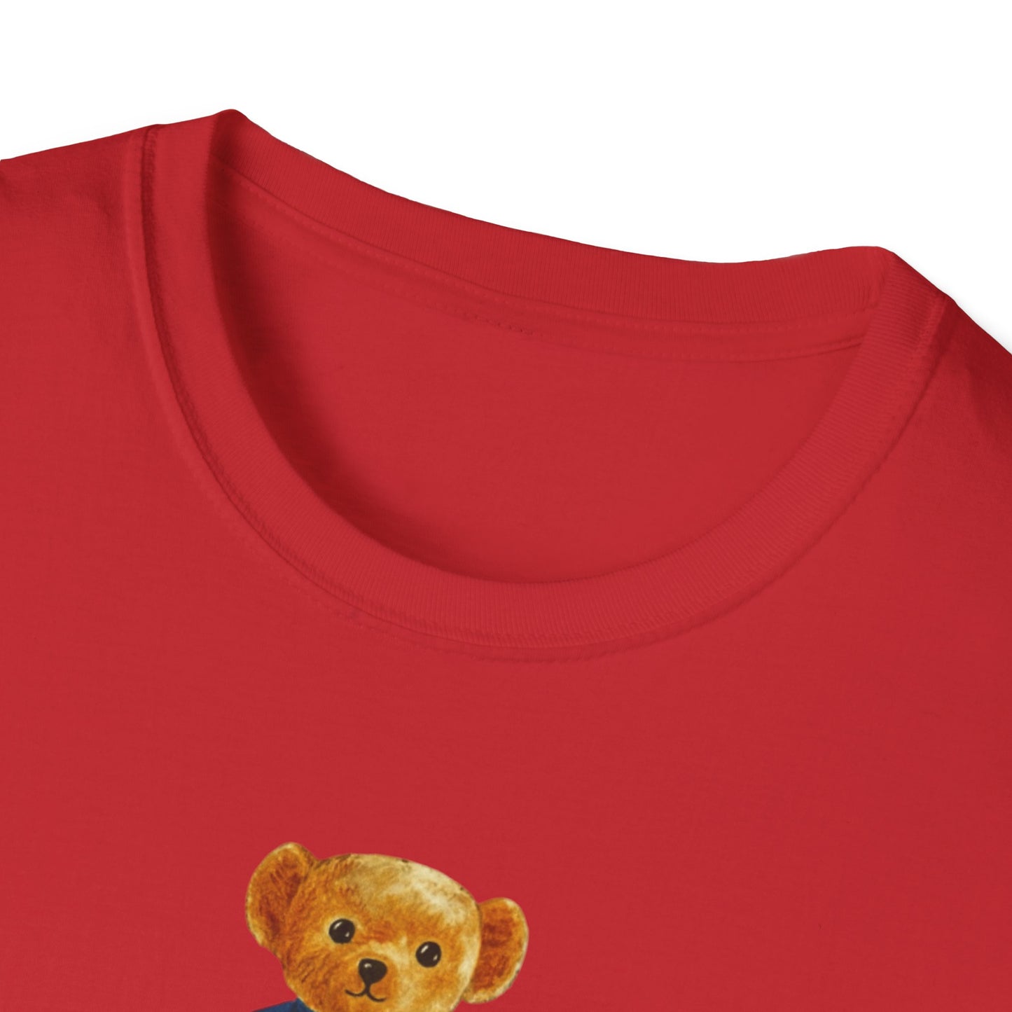 Teddy Bear Graphic T-Shirt — Cute Bear Wearing 'UWF NURSING' Sweater