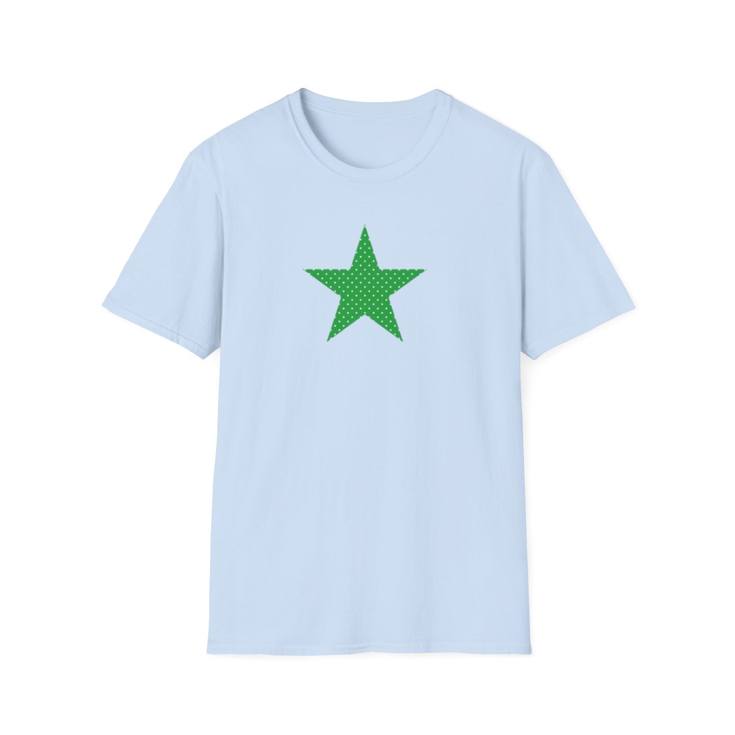 Green Star T-Shirt — Minimal Graphic Tee for Casual Wear & Holiday Flair