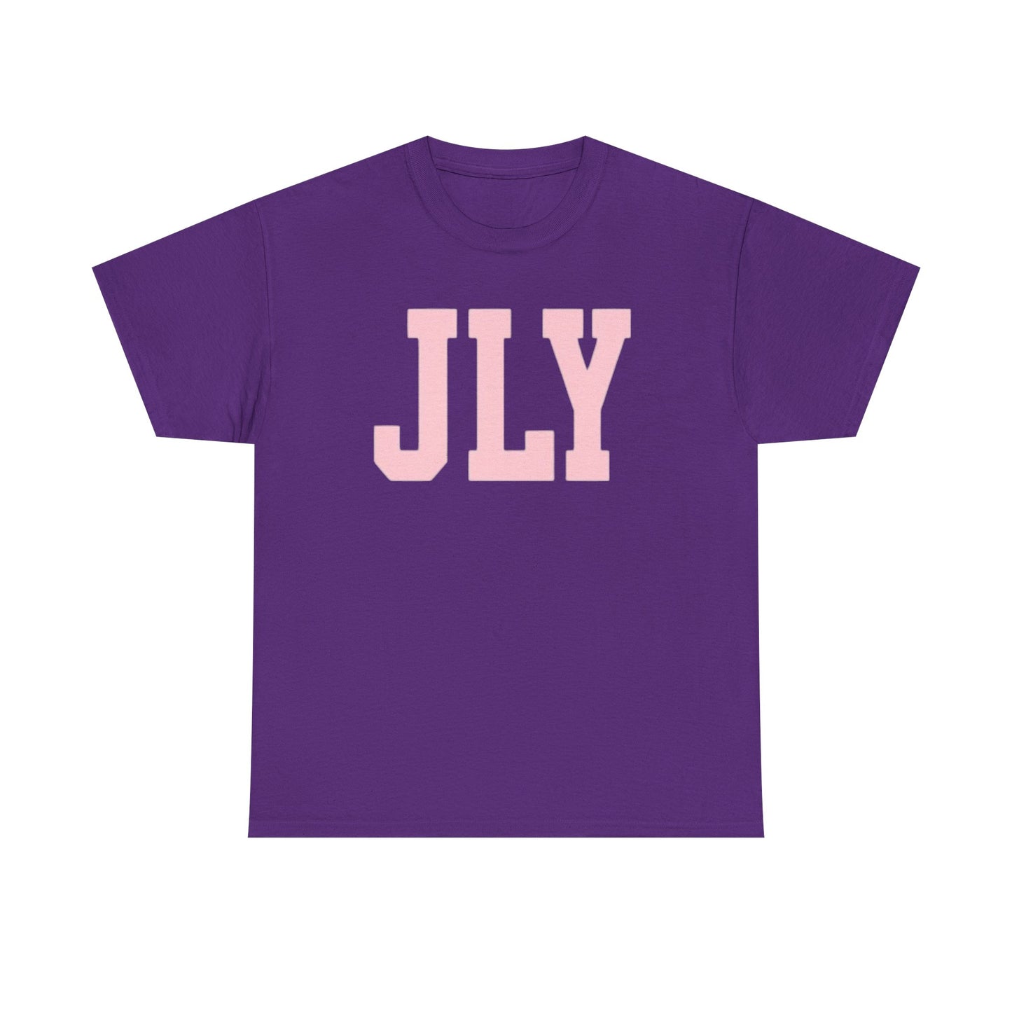 July Pink Block Letter Tee