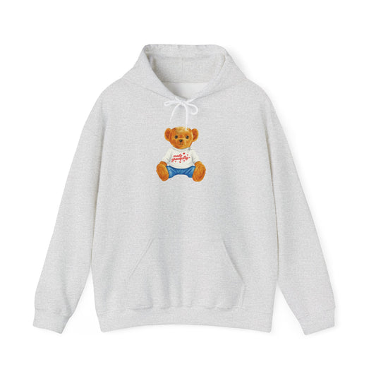 Made Gracefully Co. Teddy Bear Graphic Hoodie — Cute Vintage Bear Shirt