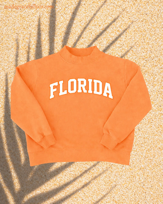 FLORIDA- CREAMSICLE MOCK NECK *PREORDER*