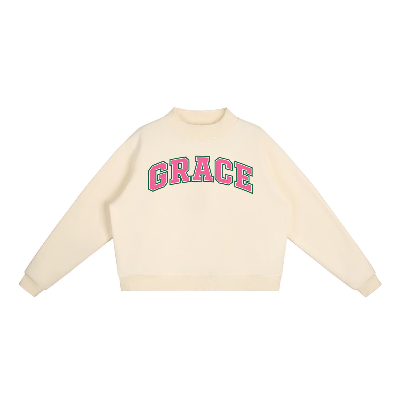 Grace Azalea pink mock neck