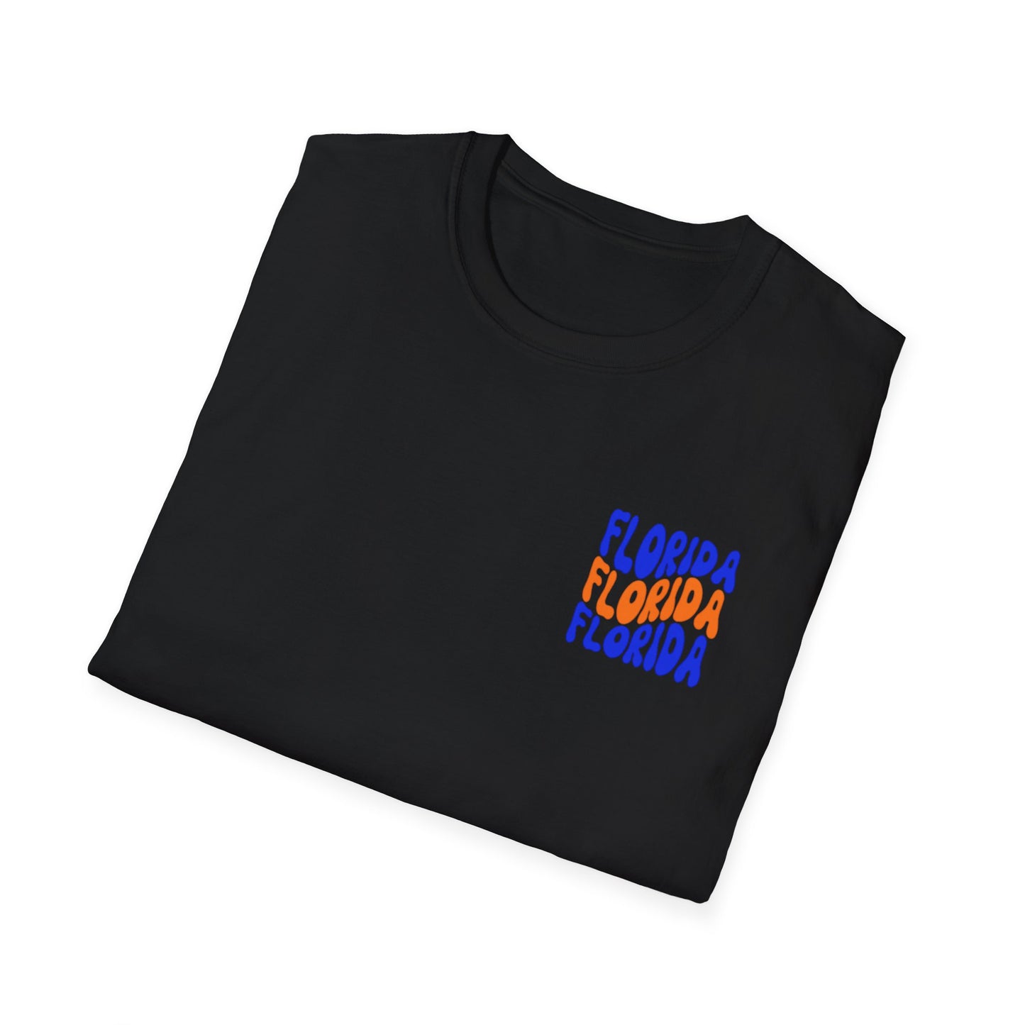 Florida Retro Wave T-Shirt — Colorful Repeat Logo Tee