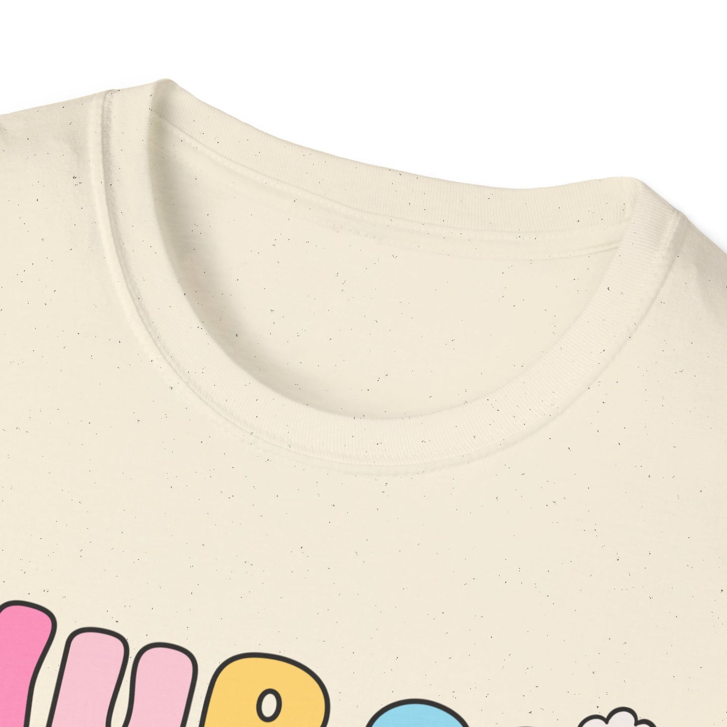 Nurse Daisy Retro Bubble Letter T-Shirt — Cute Pastel Floral Nursing Tee