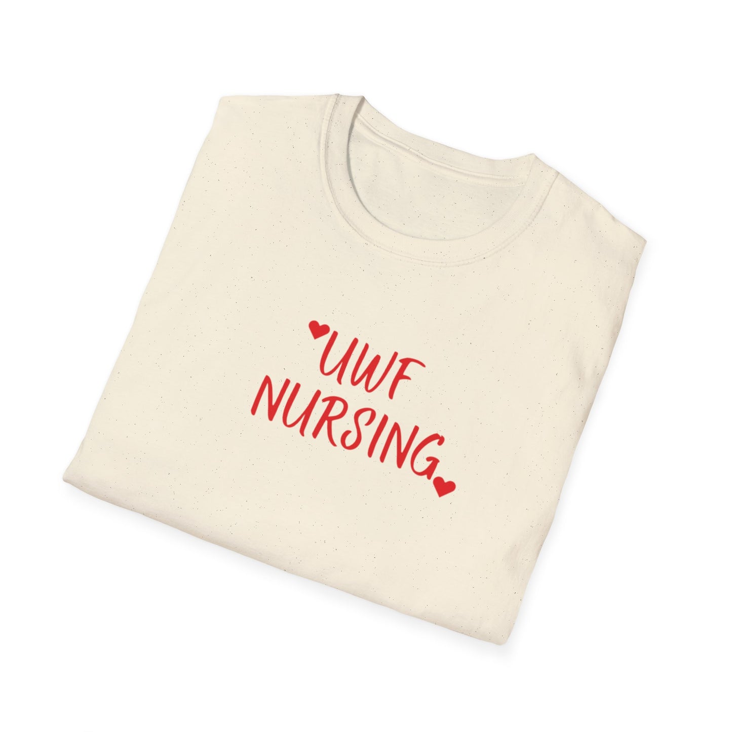 UWF Nursing T-Shirt — Cute Red Heart Nursing Tee for University of West Florida Students & Nurses