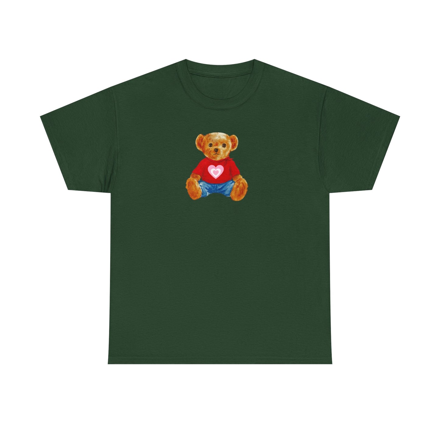 Teddy Bear Tee — Cute Heart Graphic