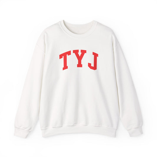 TYJ College Crewneck Sweatshirt — Red Letter Varsity Style