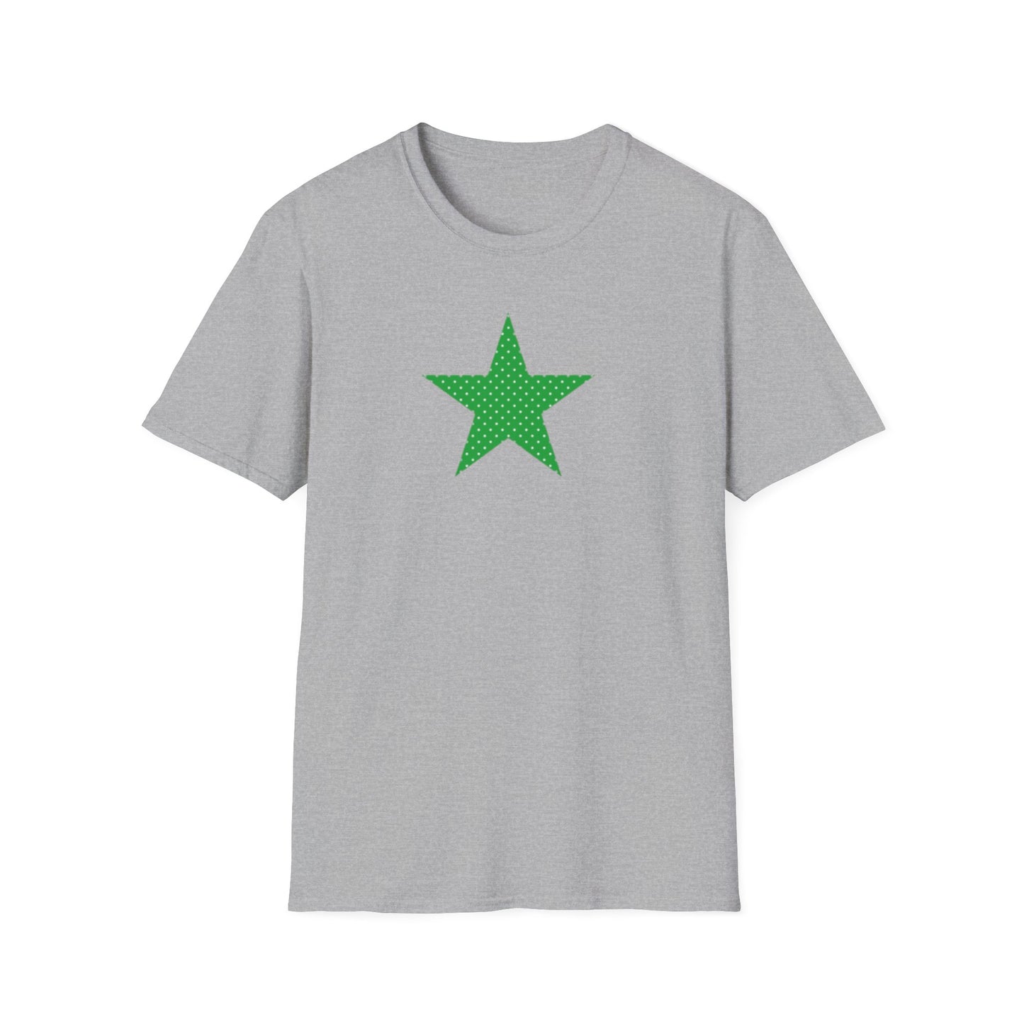 Green Star T-Shirt — Minimal Graphic Tee for Casual Wear & Holiday Flair