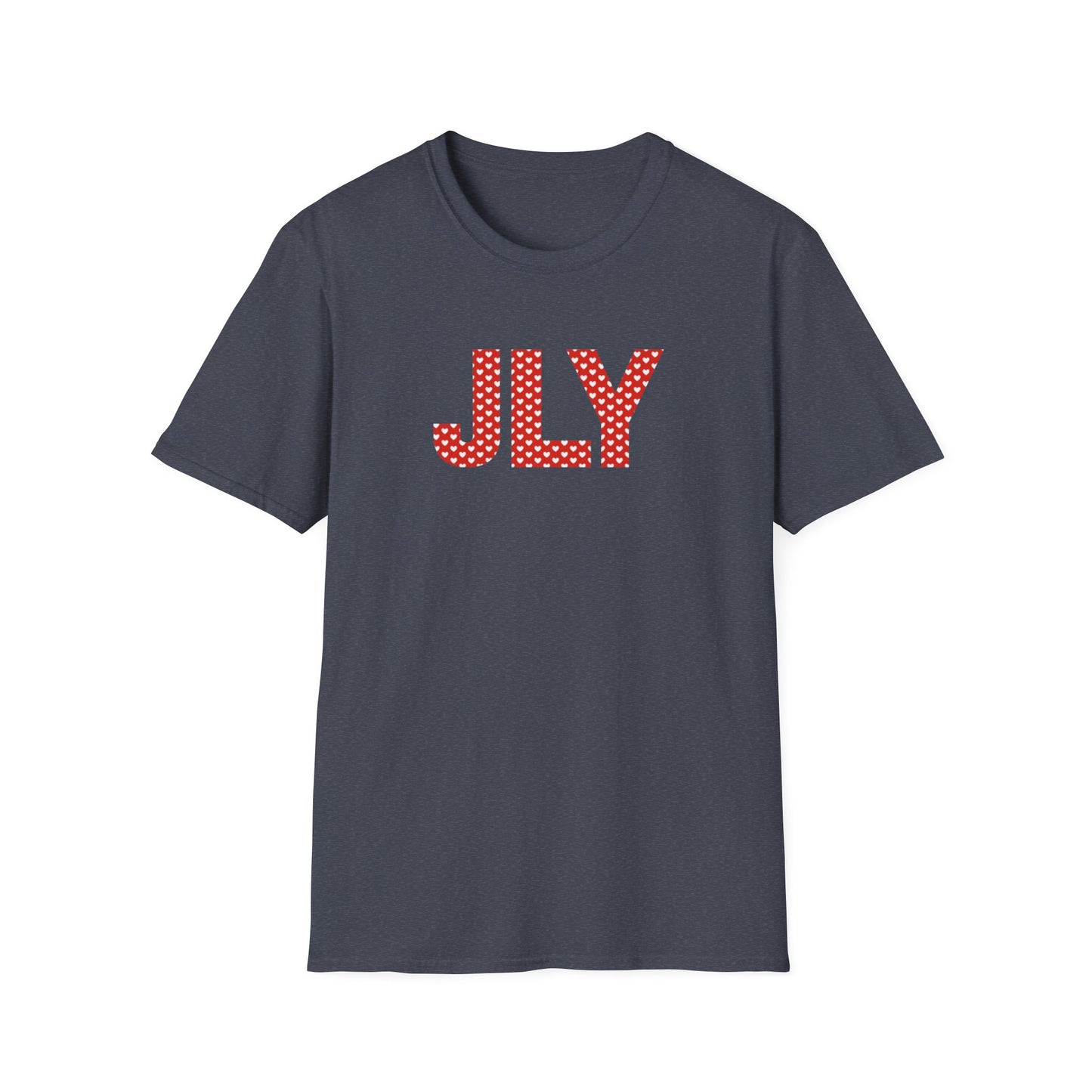 JLY Polka Dot Tee — Red Monogram Graphic T-Shirt
