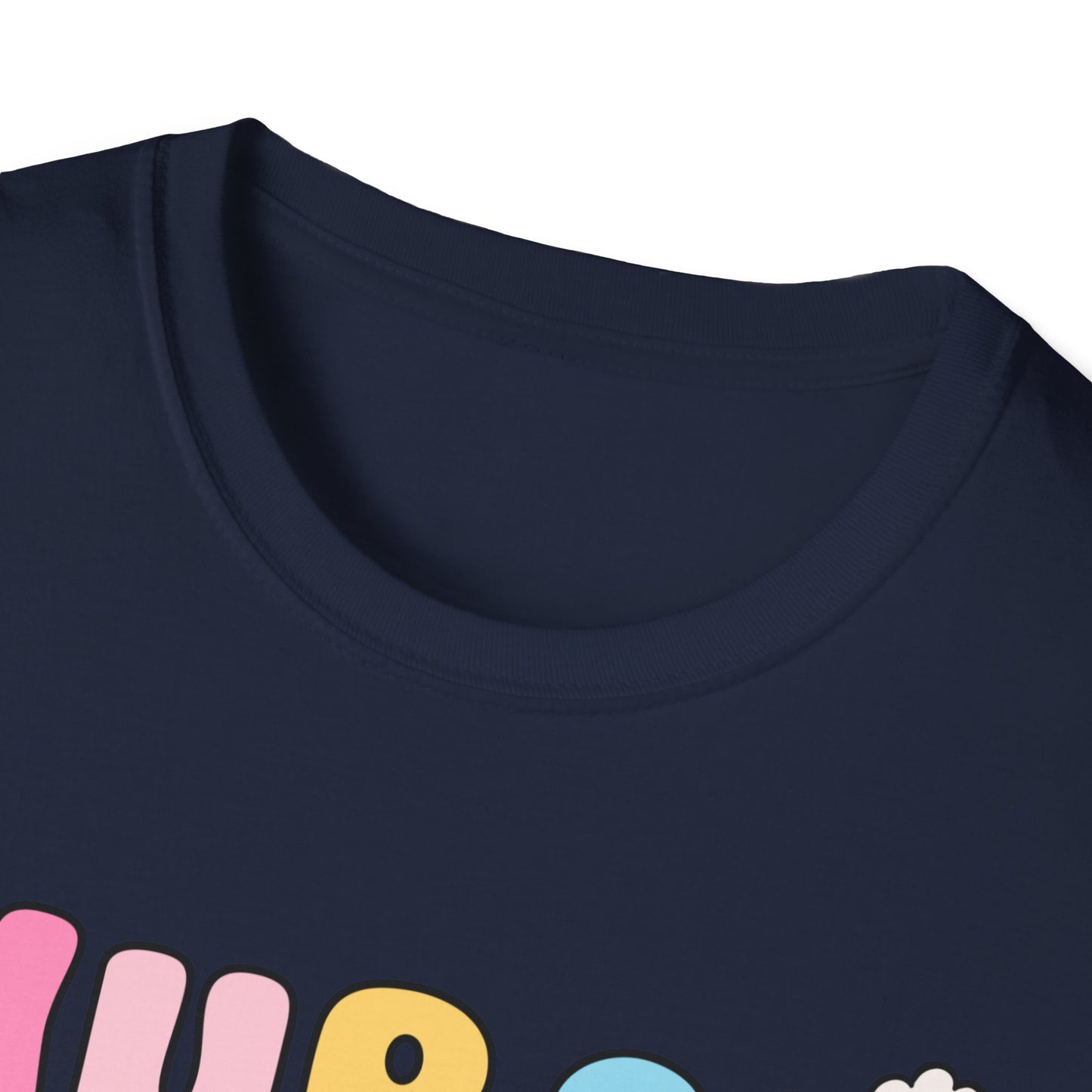 Nurse Daisy Retro Bubble Letter T-Shirt — Cute Pastel Floral Nursing Tee