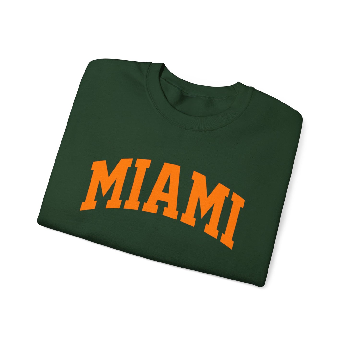 Miami Crewneck Sweatshirt — Classic Orange Collegiate Pullover