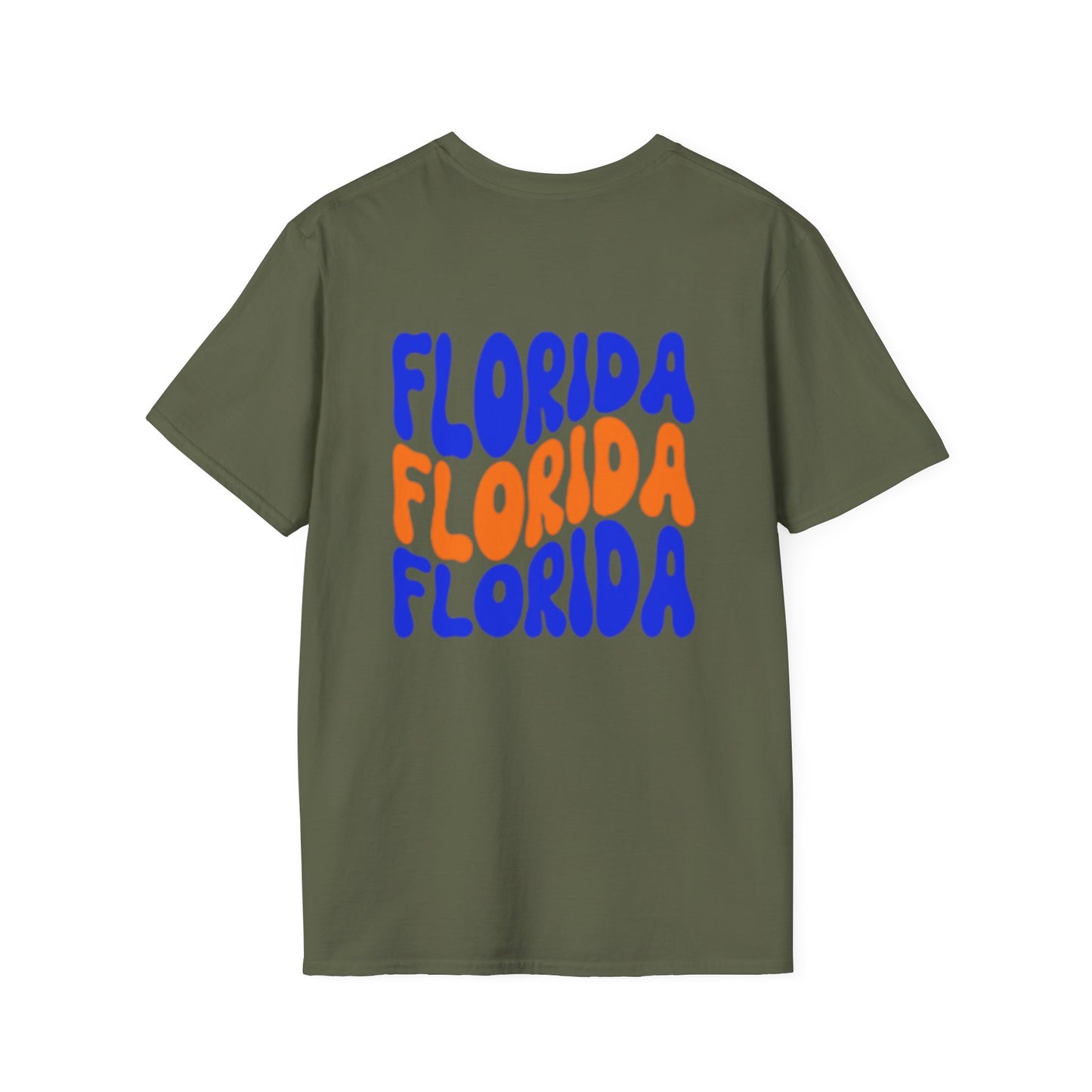 Florida Retro Wave T-Shirt — Colorful Repeat Logo Tee