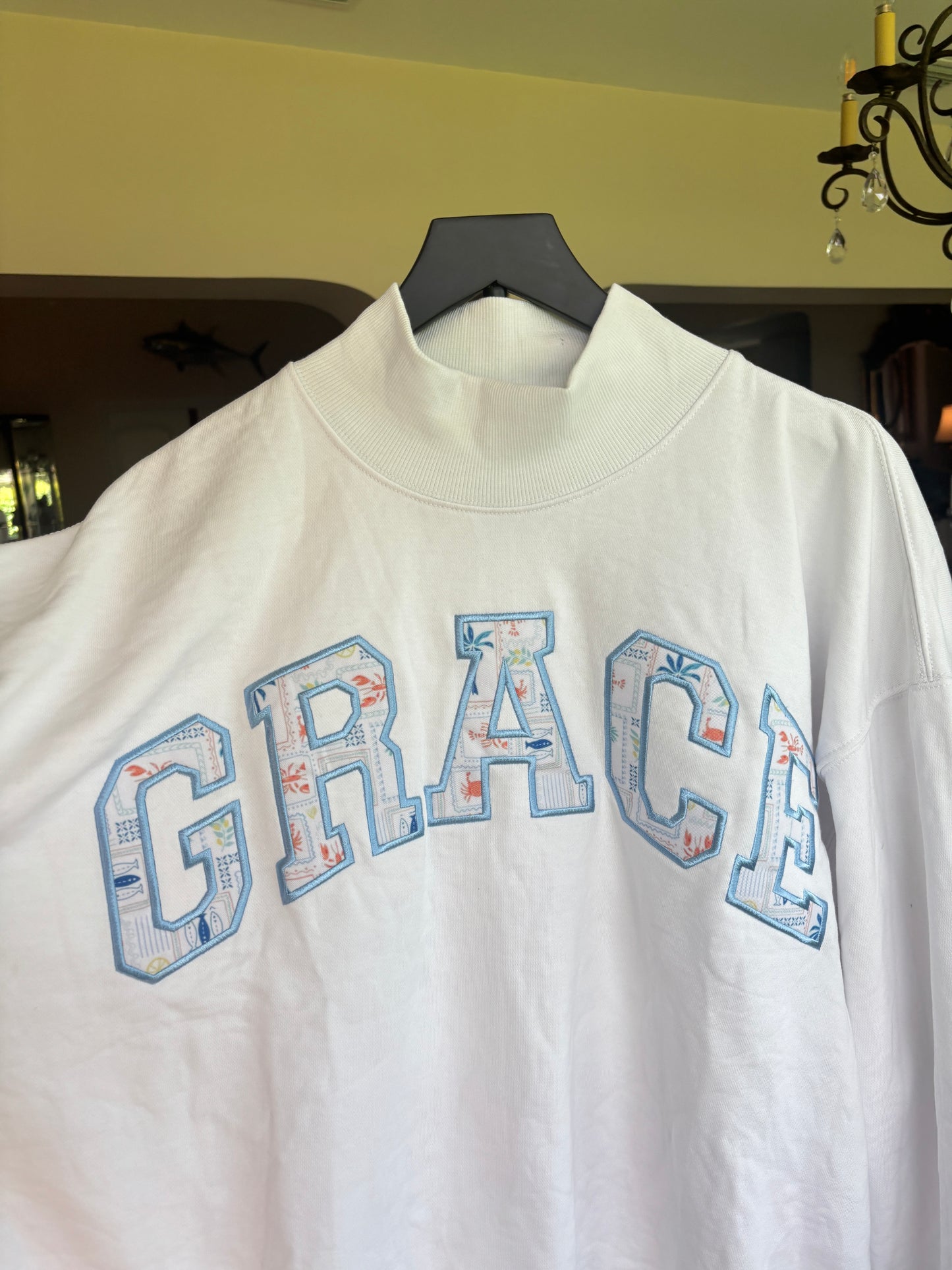 Grace- Coastal Shore Mock Neck